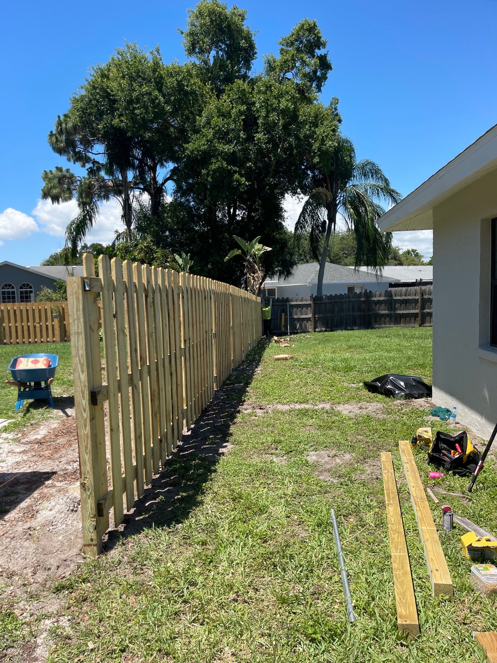 Sarasota, FL 6ft. Tall Treated Board on Board Privacy Fence by Asap fence and gates, LLC