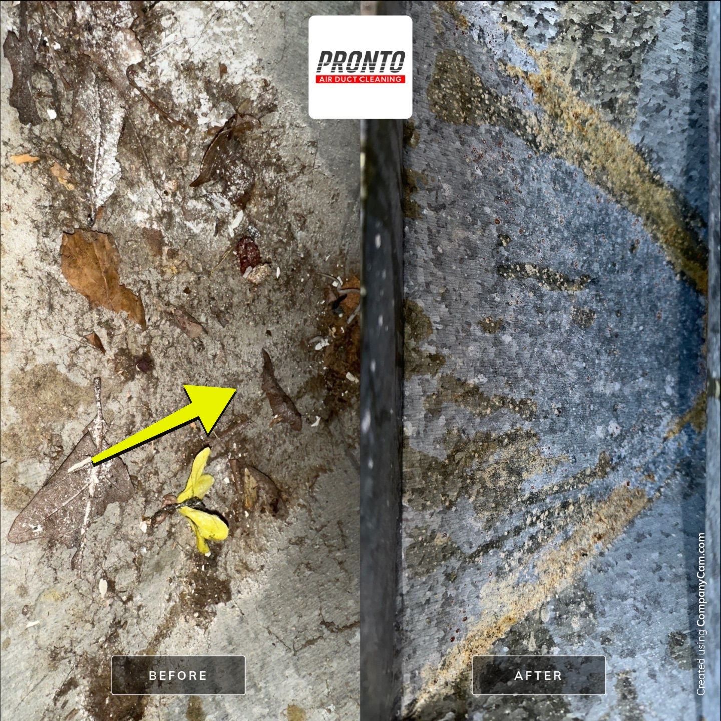 Air duct cleaning using Commercial vaccum by Pronto Air Duct Cleaning