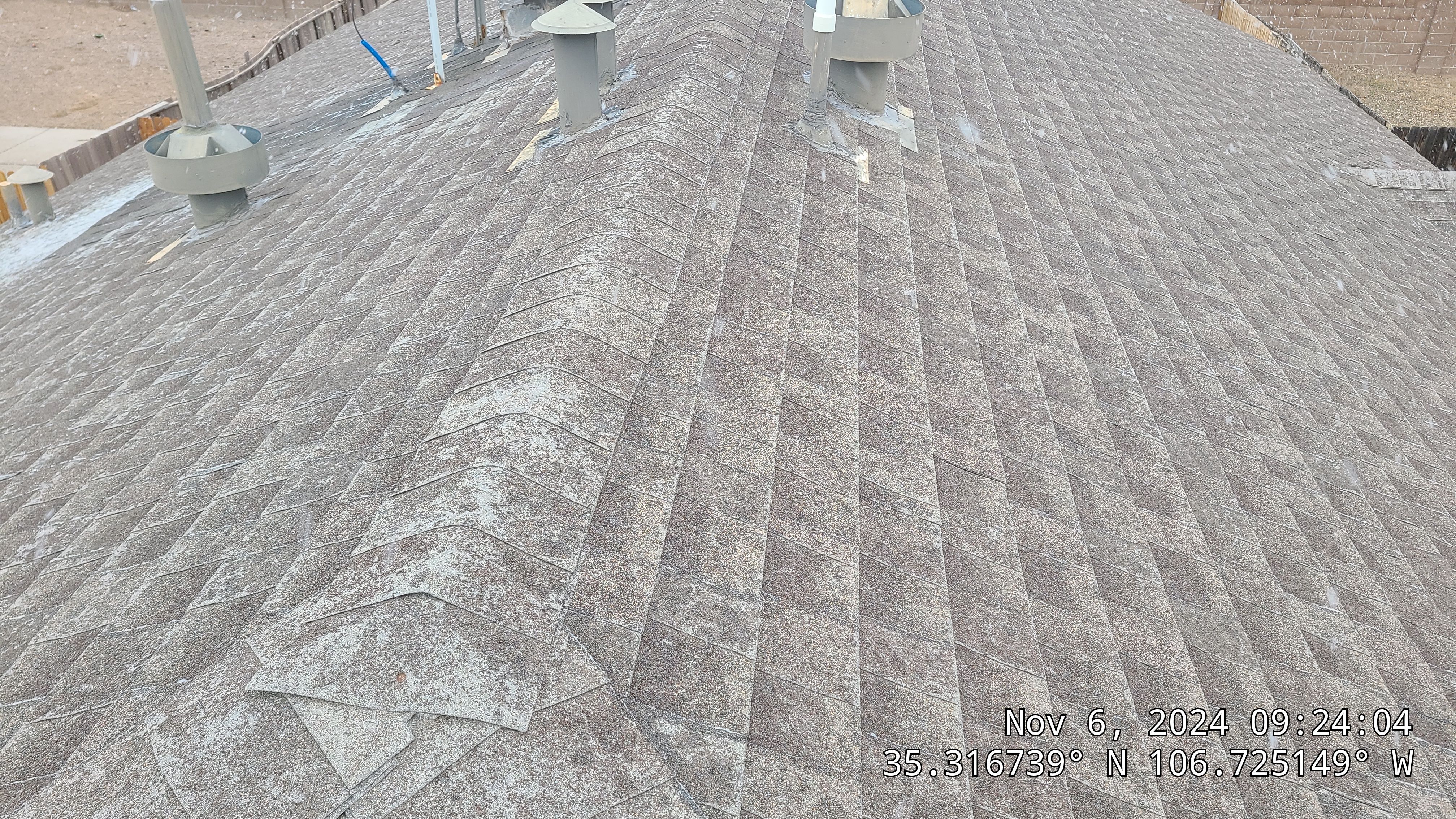 Owens Corning Brownwood Duration shingle roof replacement in Rio Rancho by Doyle Roof Masters Inc