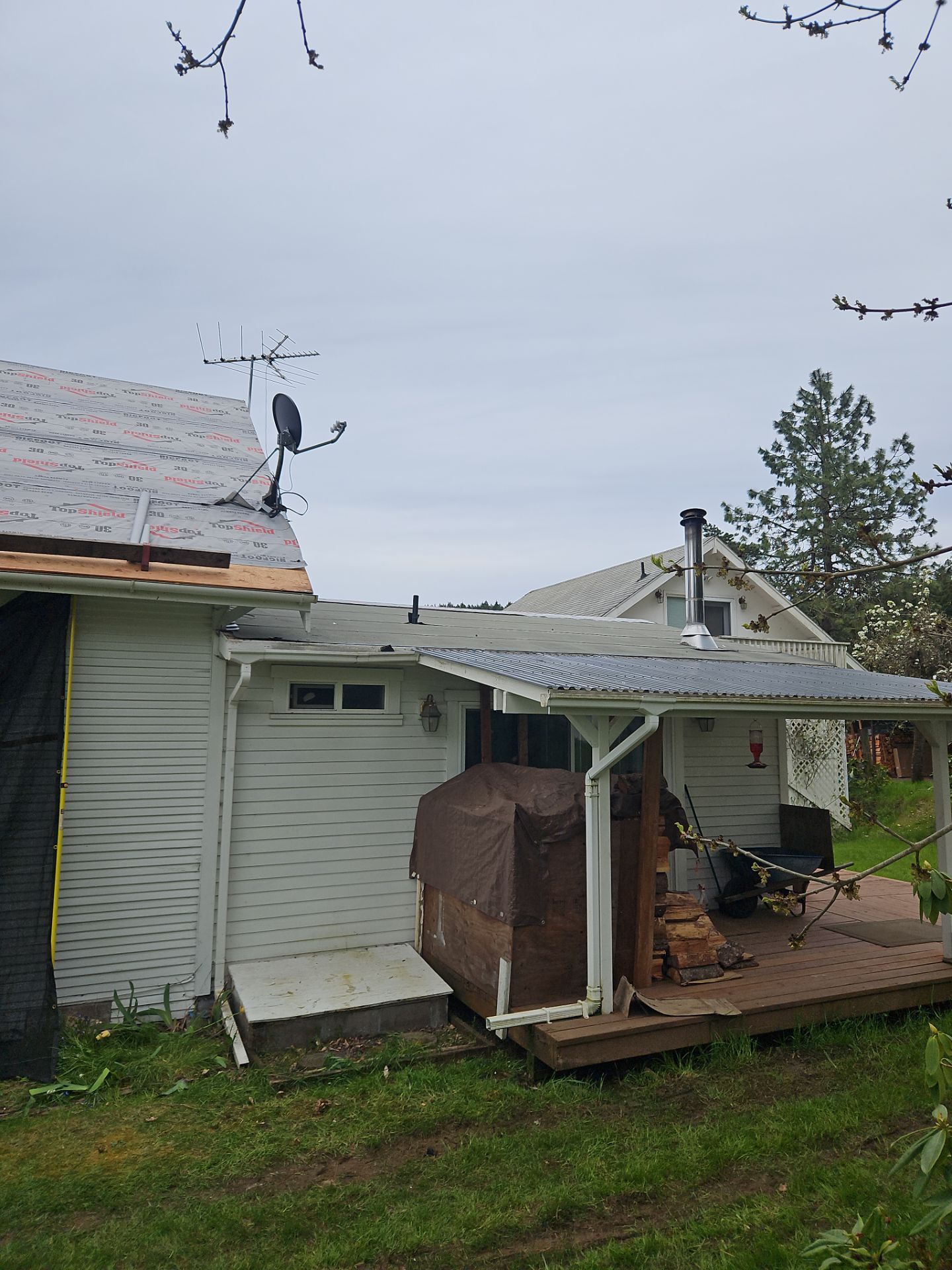 Residential Roofing Installation using IKO Dynasty (Color: Frostone Grey) by Orezona Building & Roofing Company, Inc.