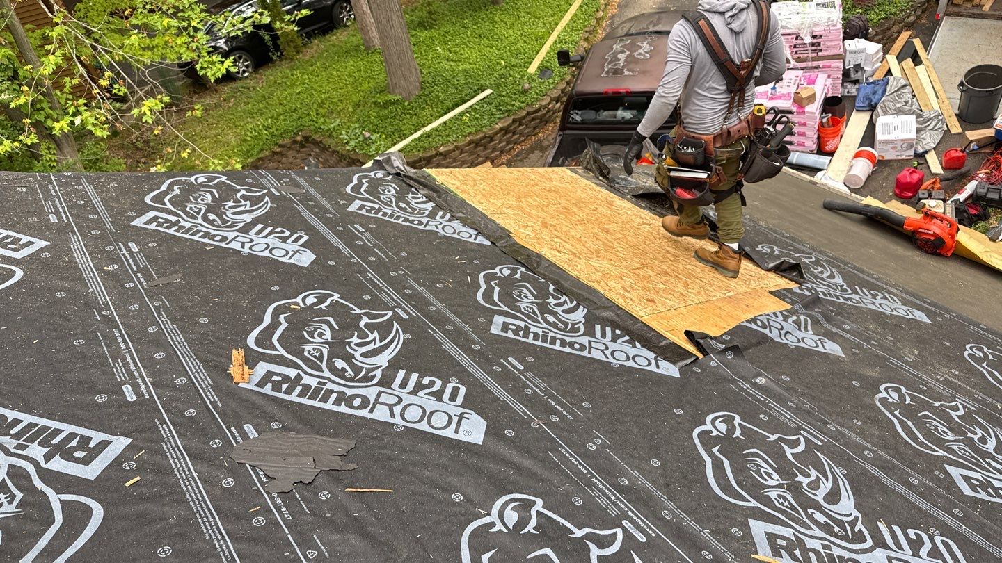 Roof Replacement using Owens Corning Desert Rose by 180 Contractors