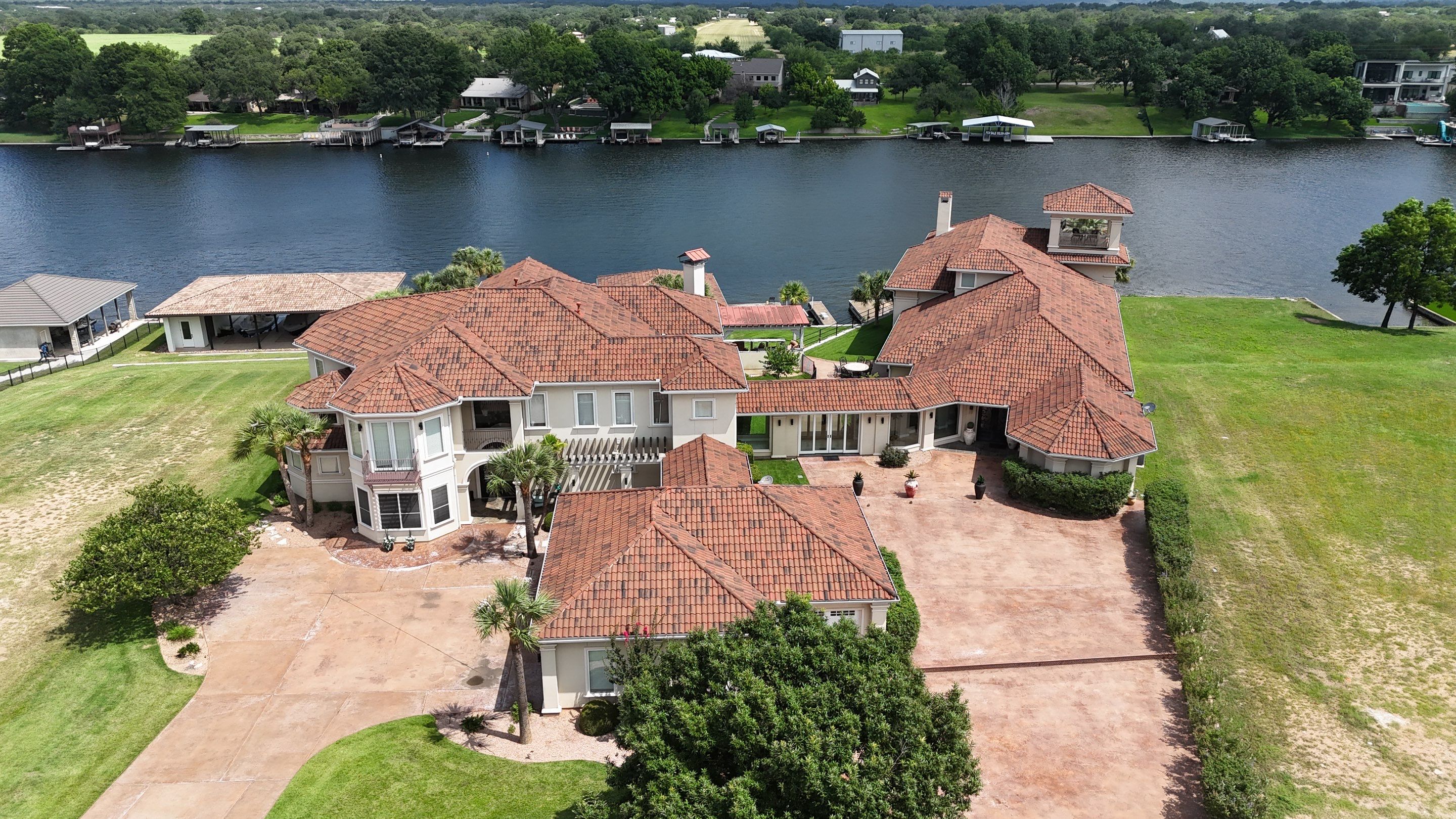 Residential Roof Replacement using Tile - Claymex Half Barrel by Action Exteriors Austin