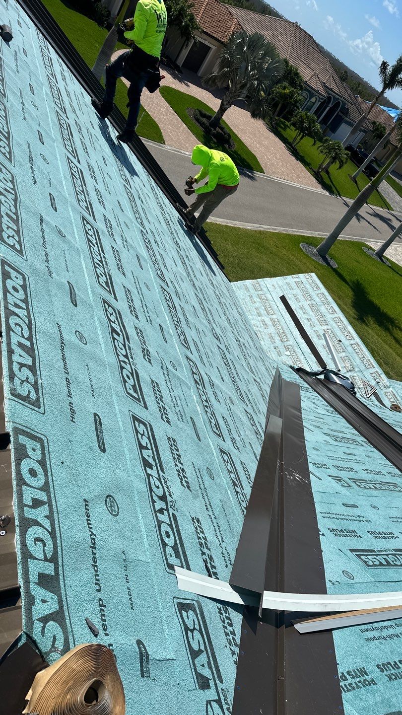 Residential Roofing Installation using Standing Seam Metal Roof in Cape Coral, FL by International Roofing