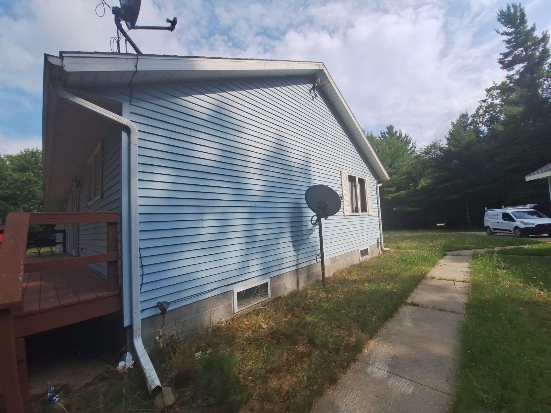 Deck staining and exterior foundation painting! by Gordon Painting