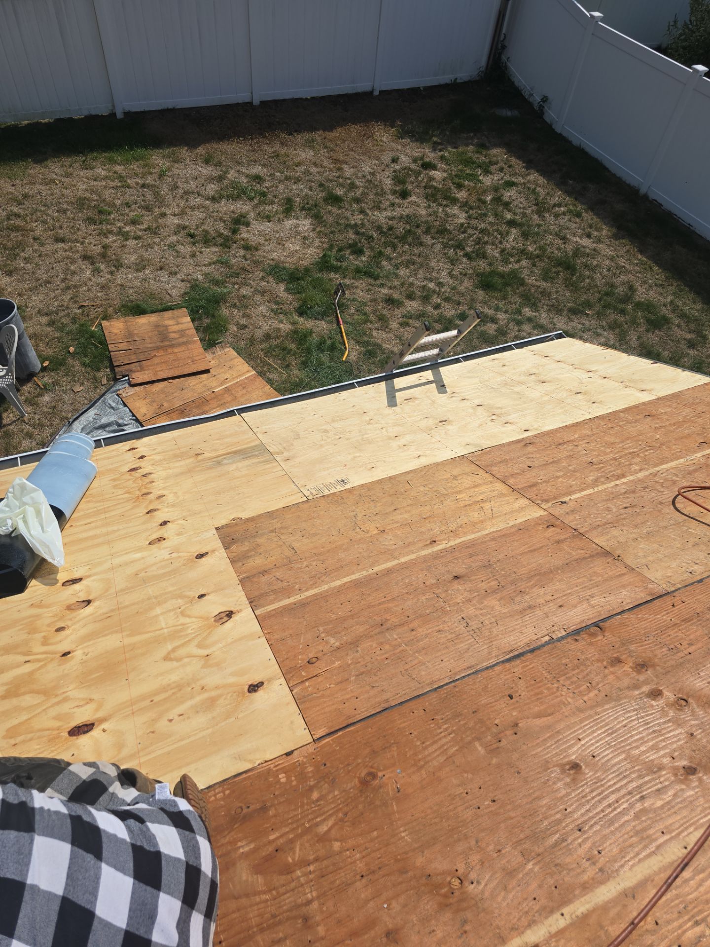 Residential Roofing Installation using Owens Corning TruDefinition Duration Sierra Gray by A Plus Exterior