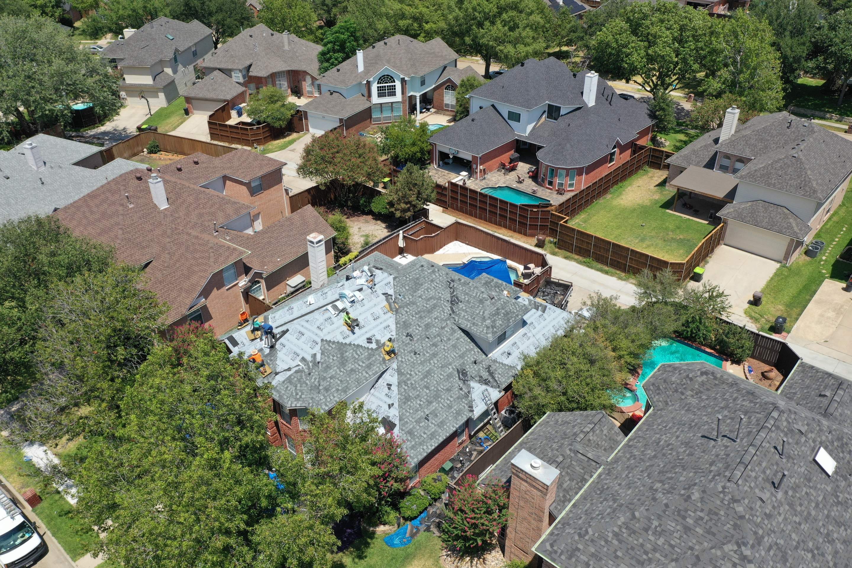 Residential Roofing Installation using IKO Dysnasty Class3 Summit Gray by Eminent Roofing & Auto Hail Repair