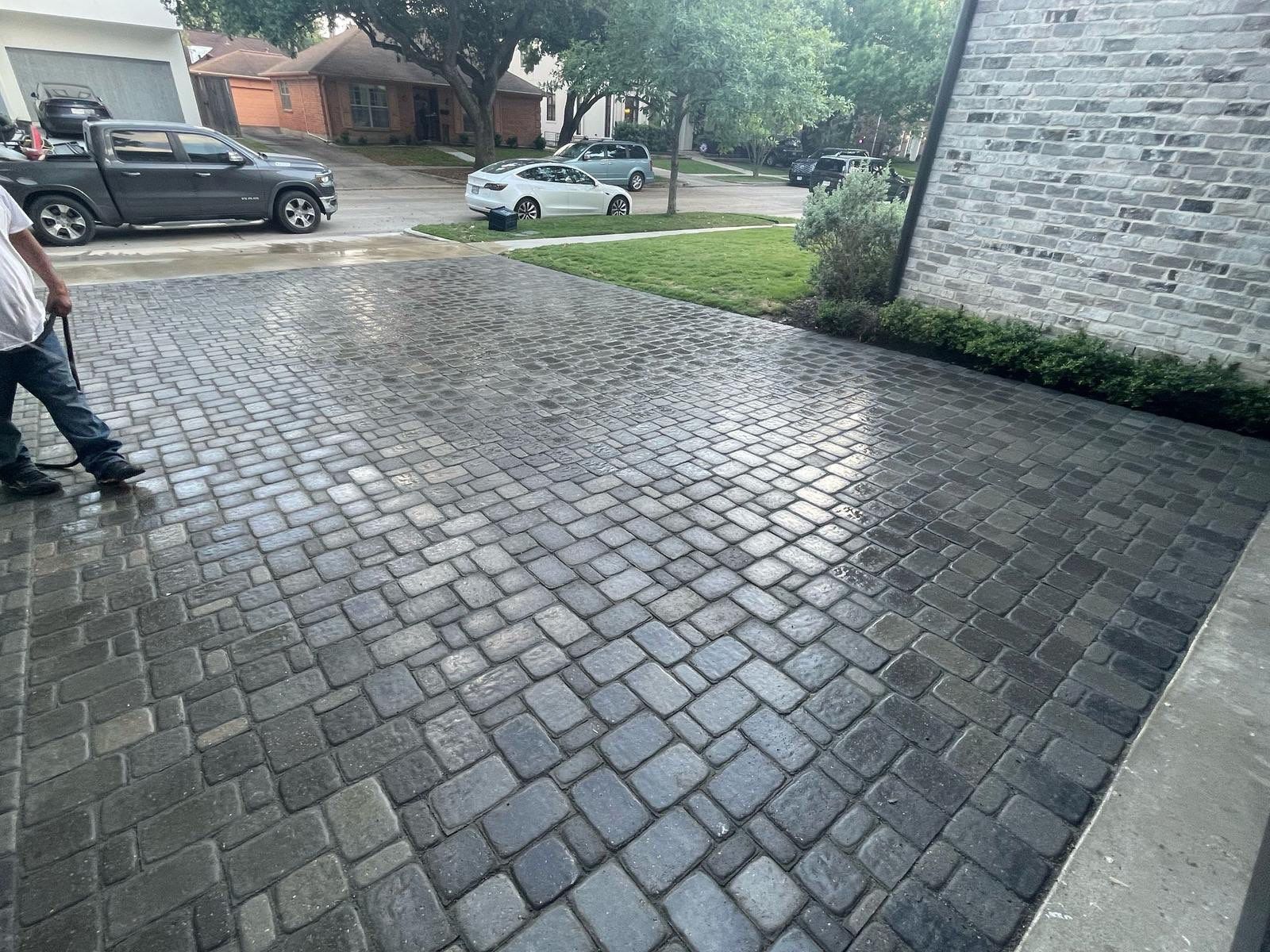🚘 Mr. Zee’s Paver Driveway Restoration & Drainage Upgrade by Texas Urban Elements