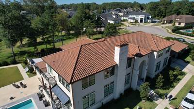 Residential Roofing Installation using EagleView Concrete Tile