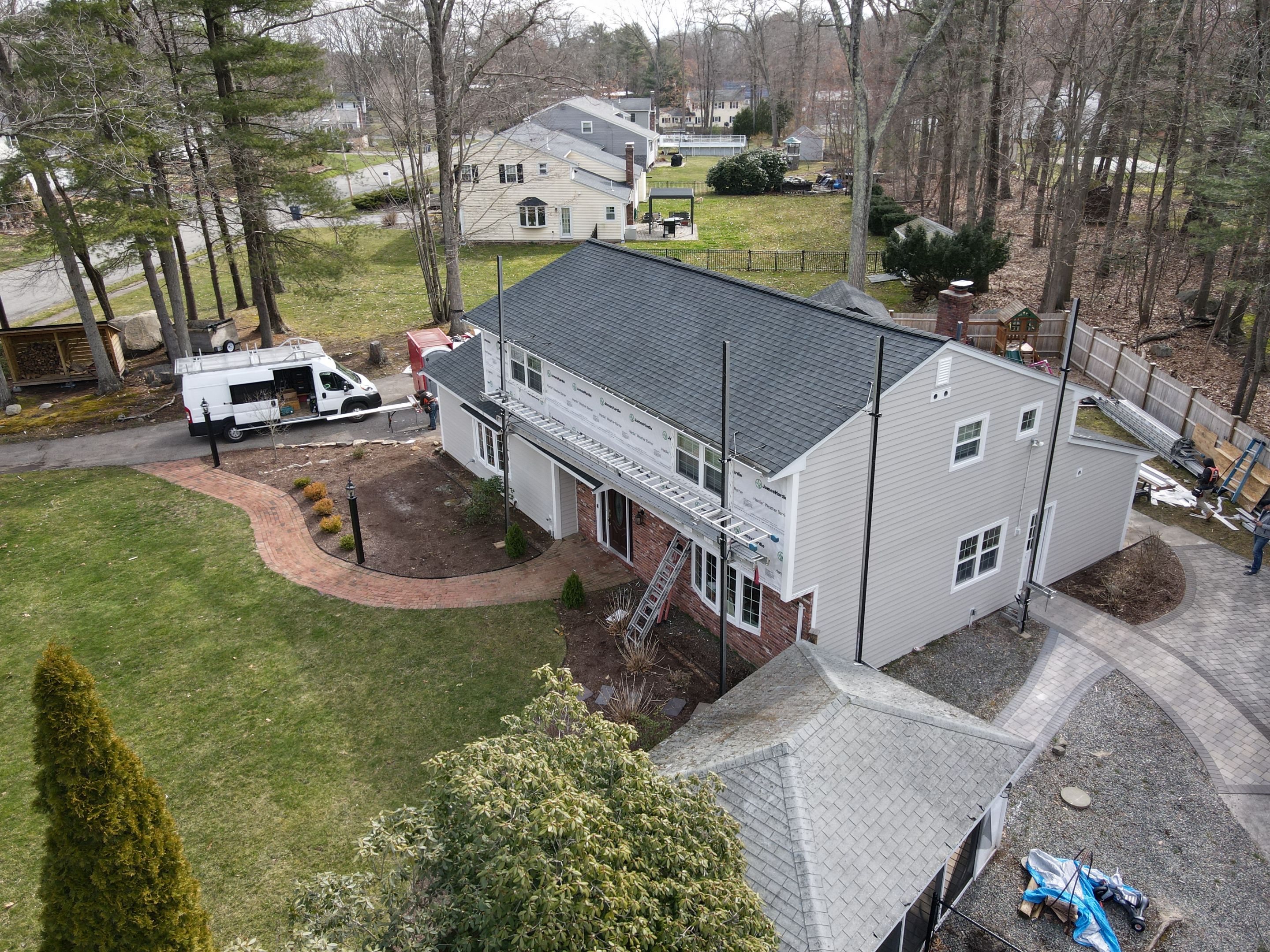 Jmaes Hardie in Medway, MA by UBrothers Construction