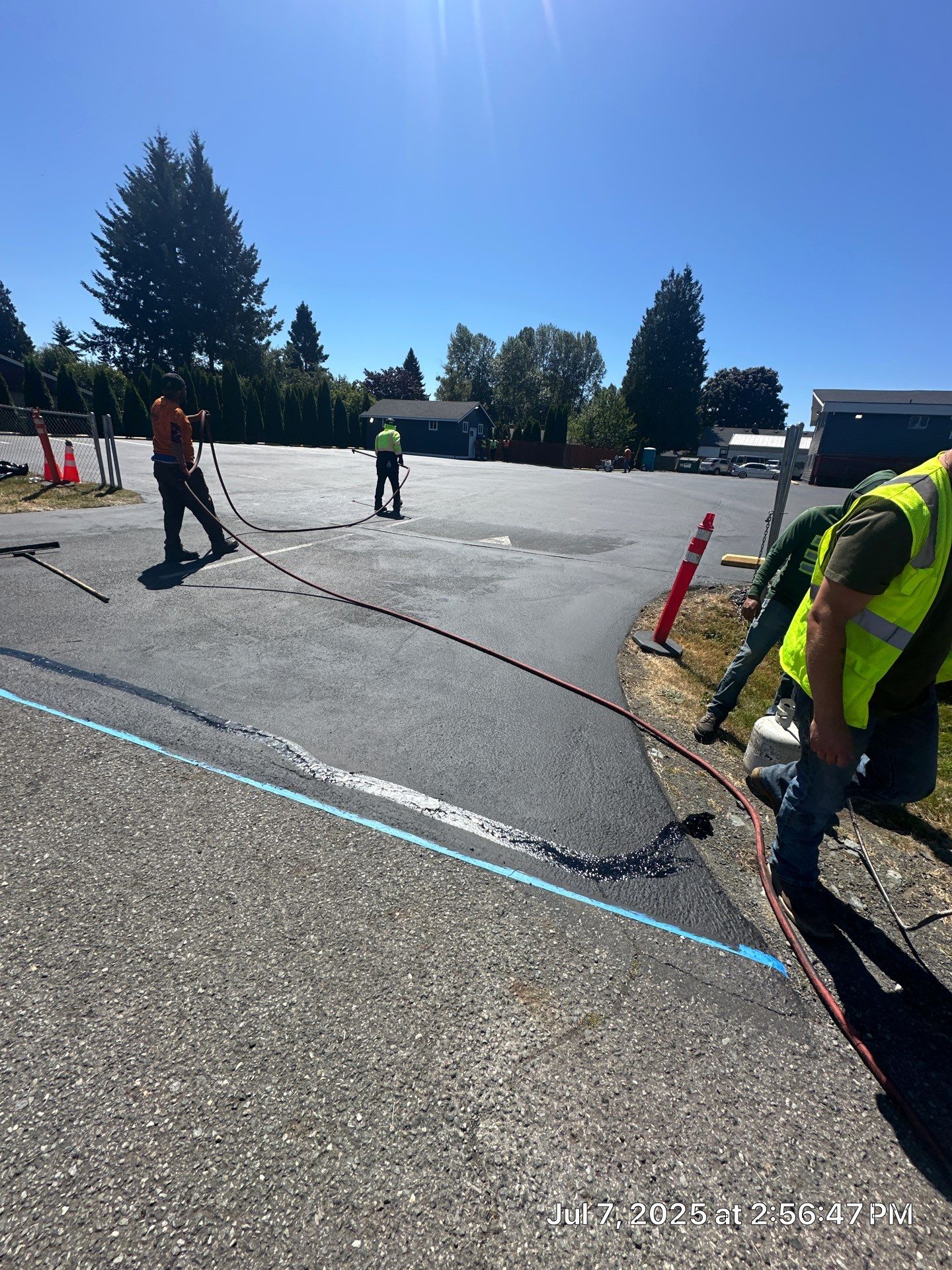 Parking Lot Sealcoat & Striping Repair   by Jireh Asphalt & Concrete Inc 