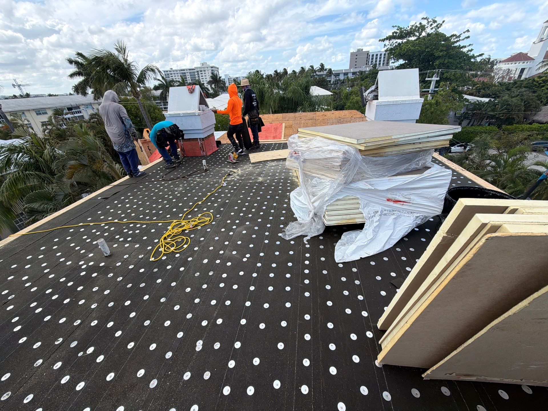 Delray Beach Tile Roof Replacement with Hurricane Strap Reinforcement by Aastro Roofing