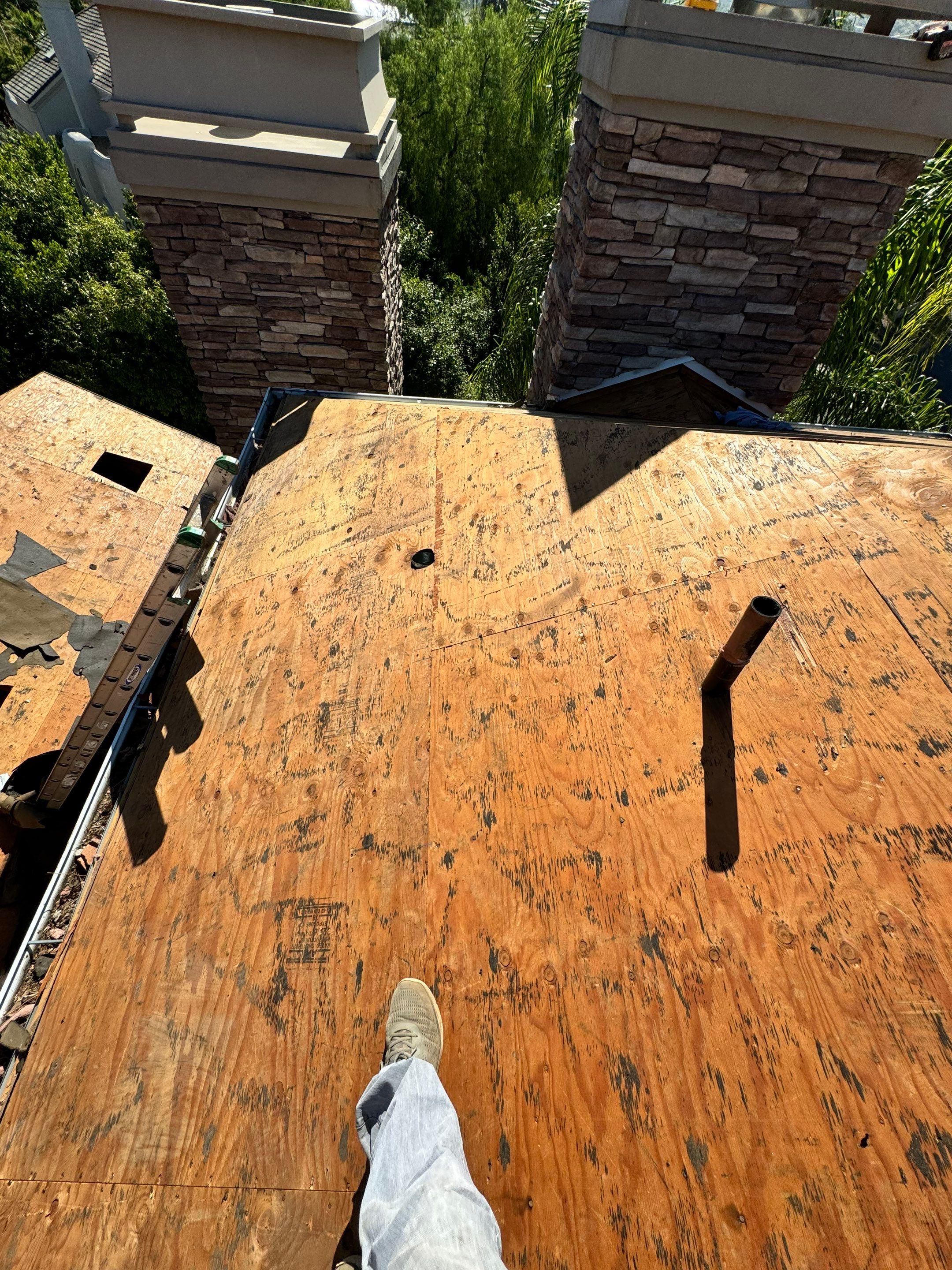 Full Roof Replacement Featuring Staggered Eagle Concrete Tiles in Poway by Reliable Roofing San Diego Inc.