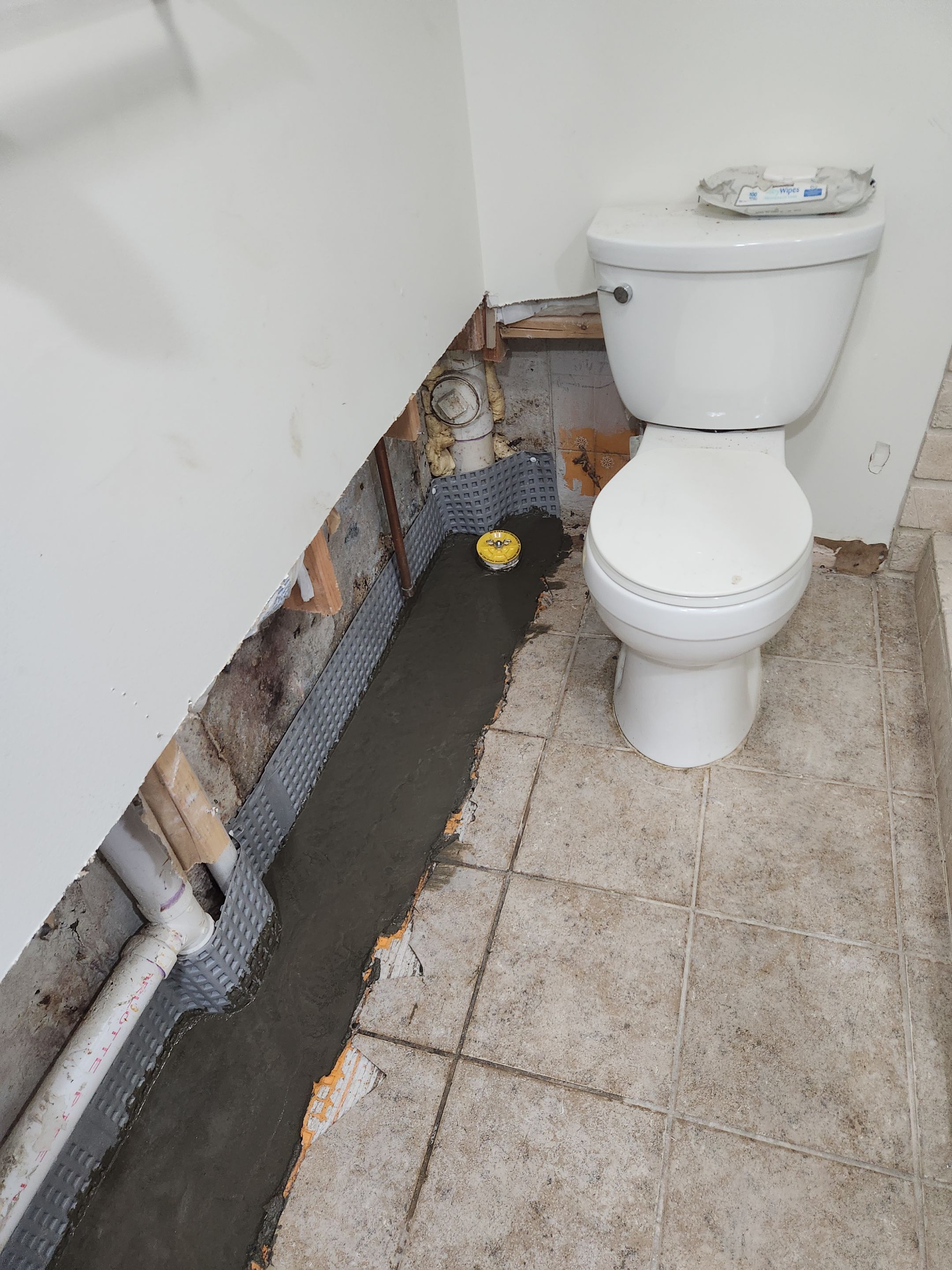 Interior French Drain Kearny NJ by Pure Service Pro, LLC 