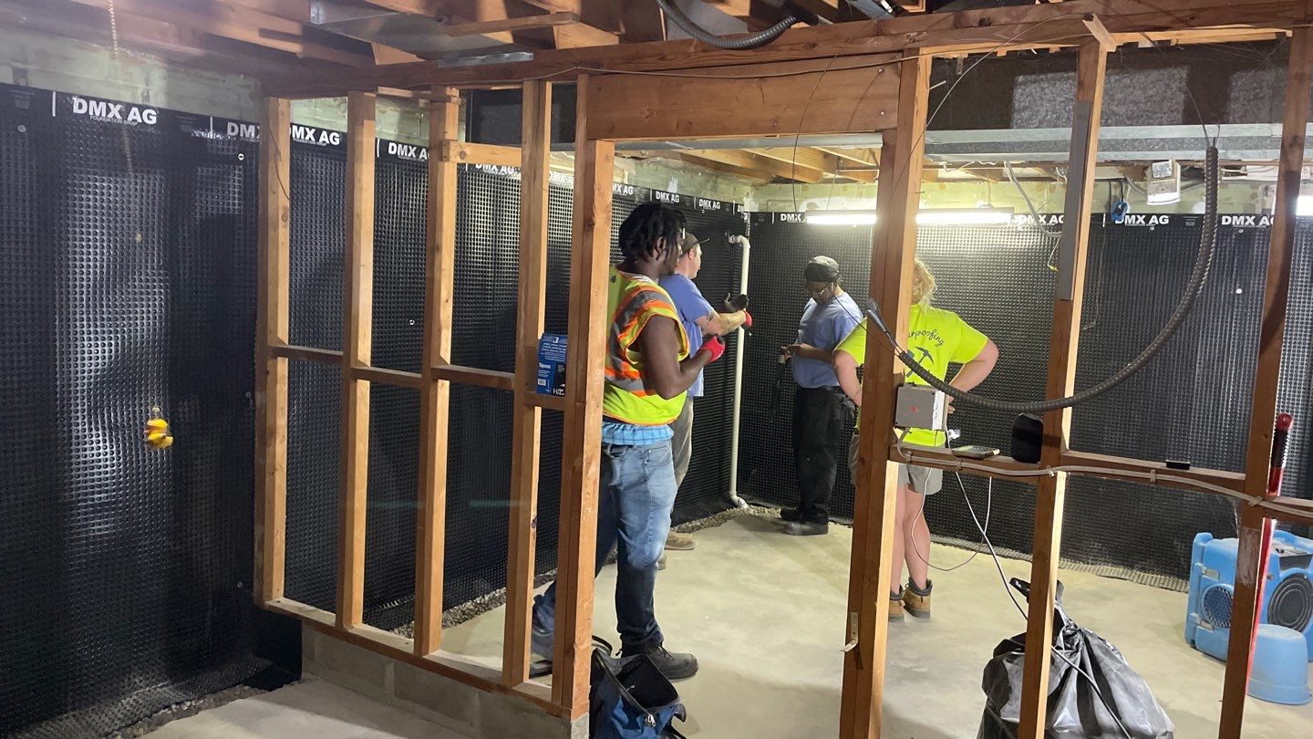 Interior Drain Tile & Wall Drainage in Southwest Minneapolis by Waterproofing Northeast
