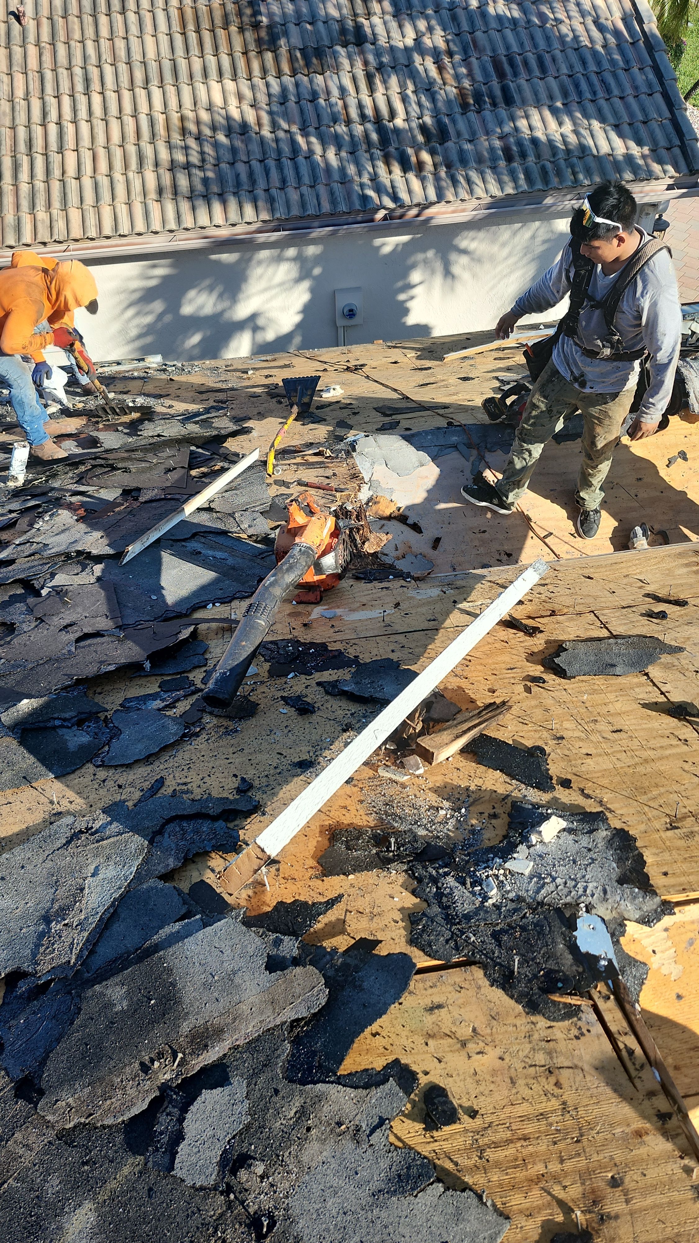Residential Concrete Tile Roof Replacement and Fascia Repair in Boca Raton by Aastro Roofing