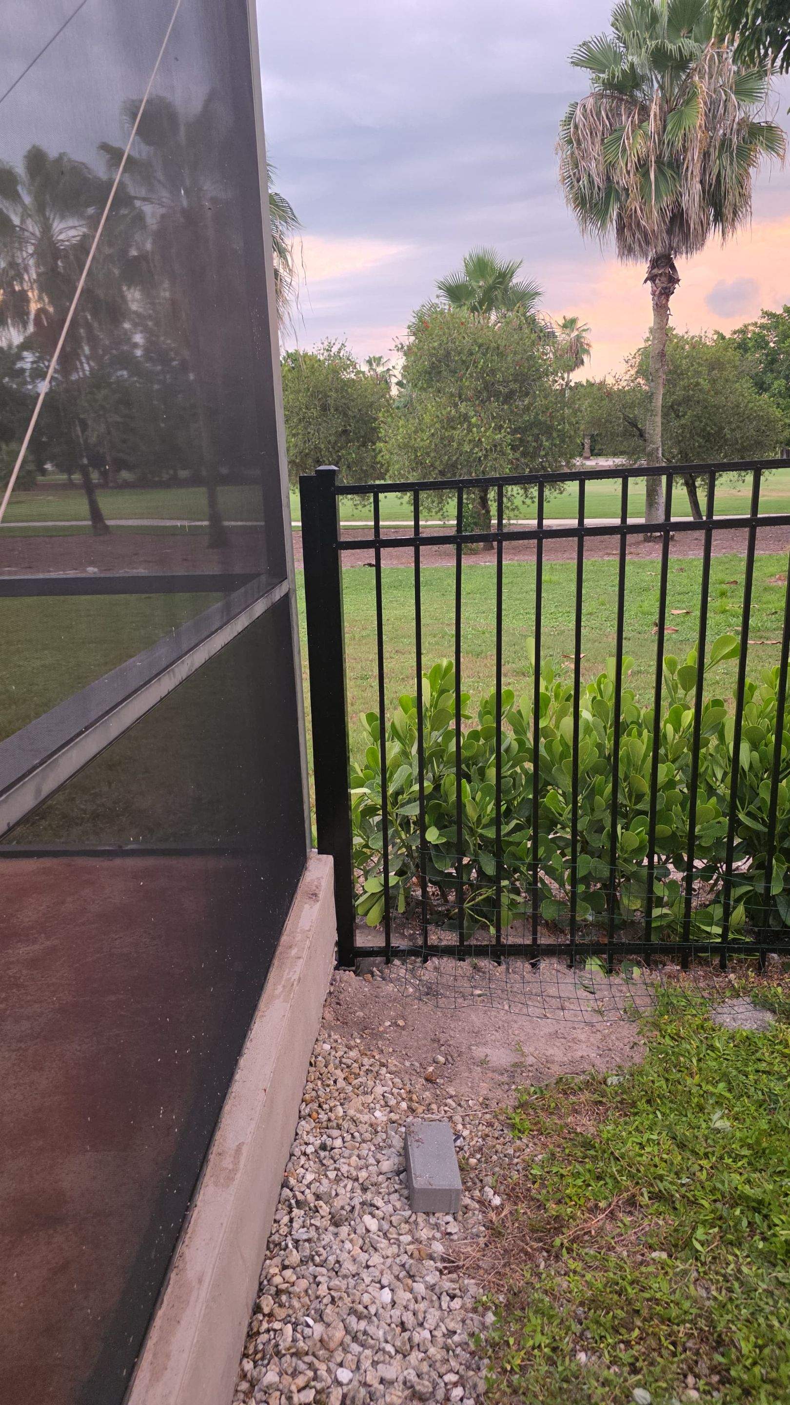 Black Aluminum Picket Fence Installation in Marco Island by True Fence LLC