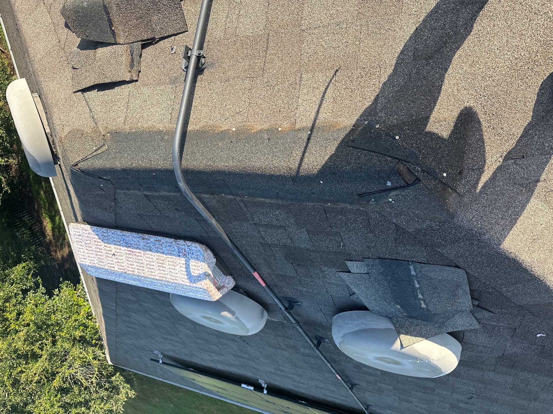 Hail Damage using Owen's Corning Duration (Lifetime) Shingles by Roof Repair Company