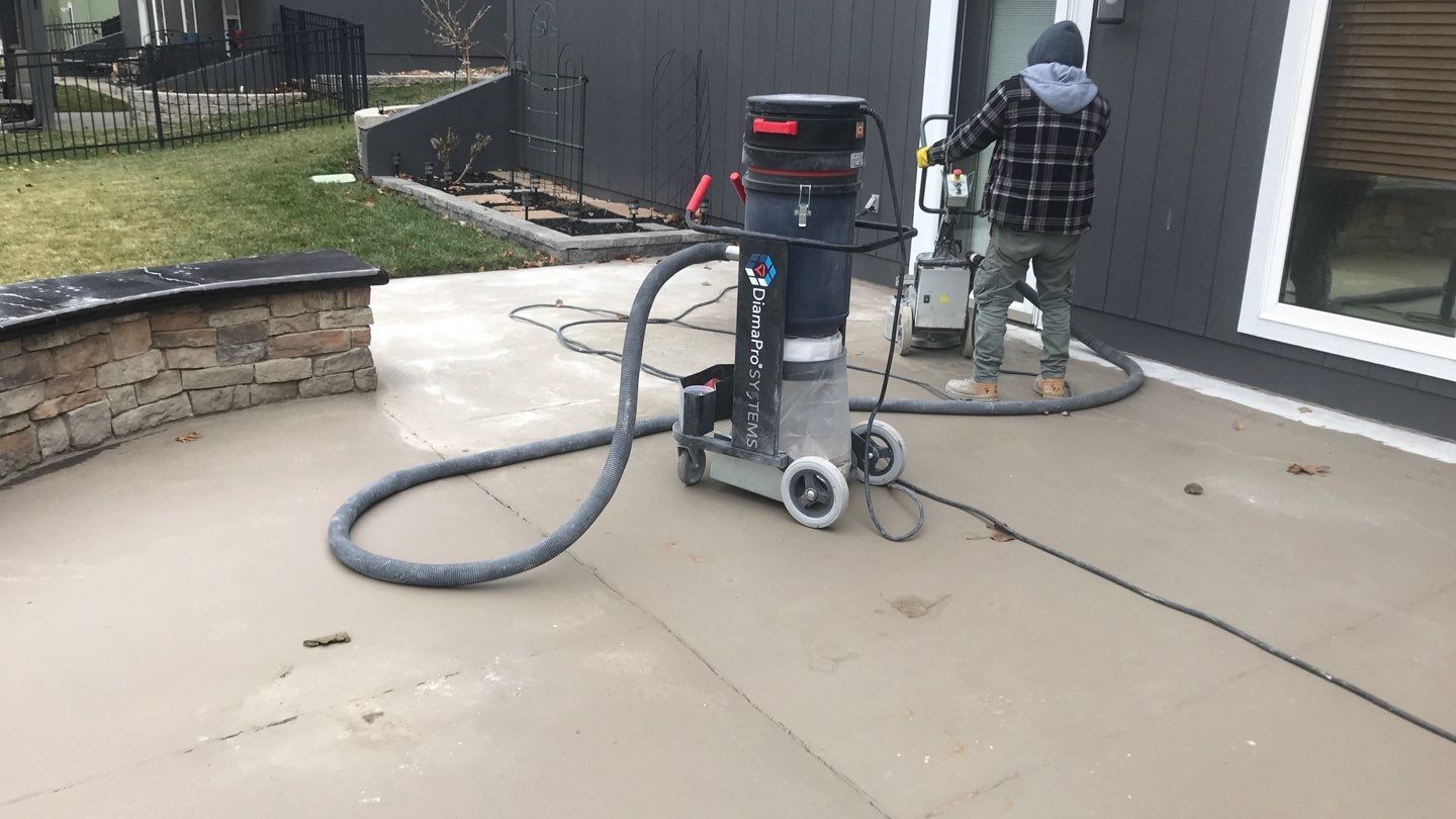 Patio using Domino  by Select Painting, Coatings & Garage Cabinets