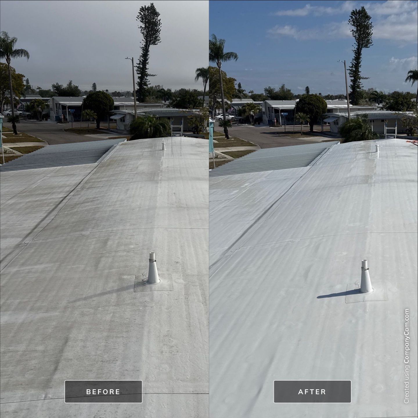 TPO Roof Cleaning & Mobile Home Soft Wash in Chulavista Landings – Ruskin, FL by Sunshine AquaWash