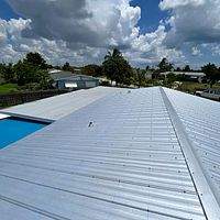 24ga 5V Crimp Mill Finish by Total Roofing System The Metal Roof Experts