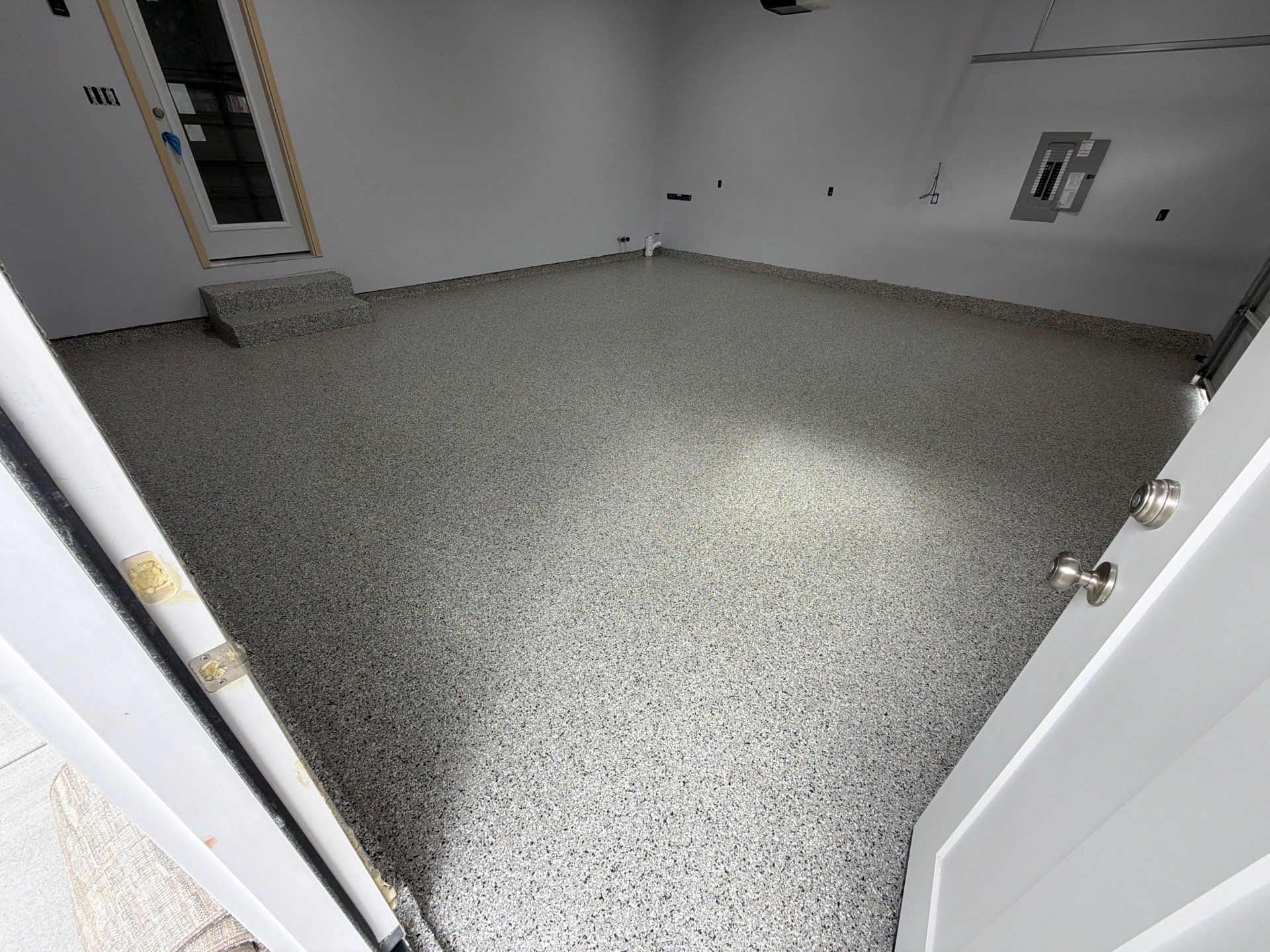 Epoxy Flake Floor Installation - Norton Shores Michigan by Gordon Painting