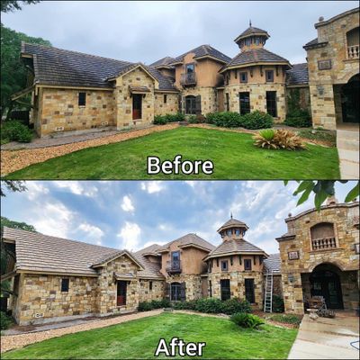 Slate Roof Wash Project in Boerne