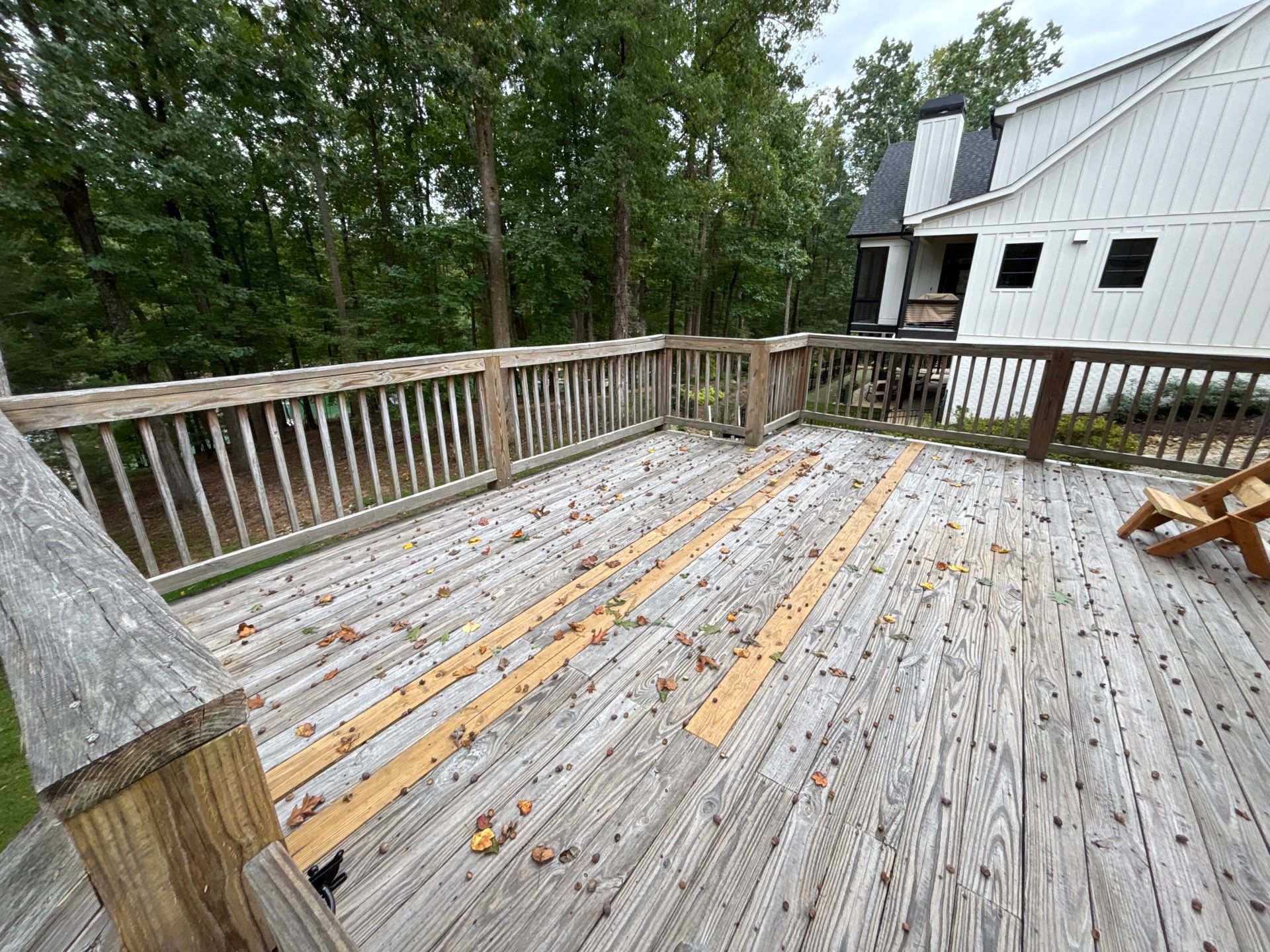 Buford, GA Deck Resurface and Extension using Pressure Treated Pine  by Nelson Exteriors 