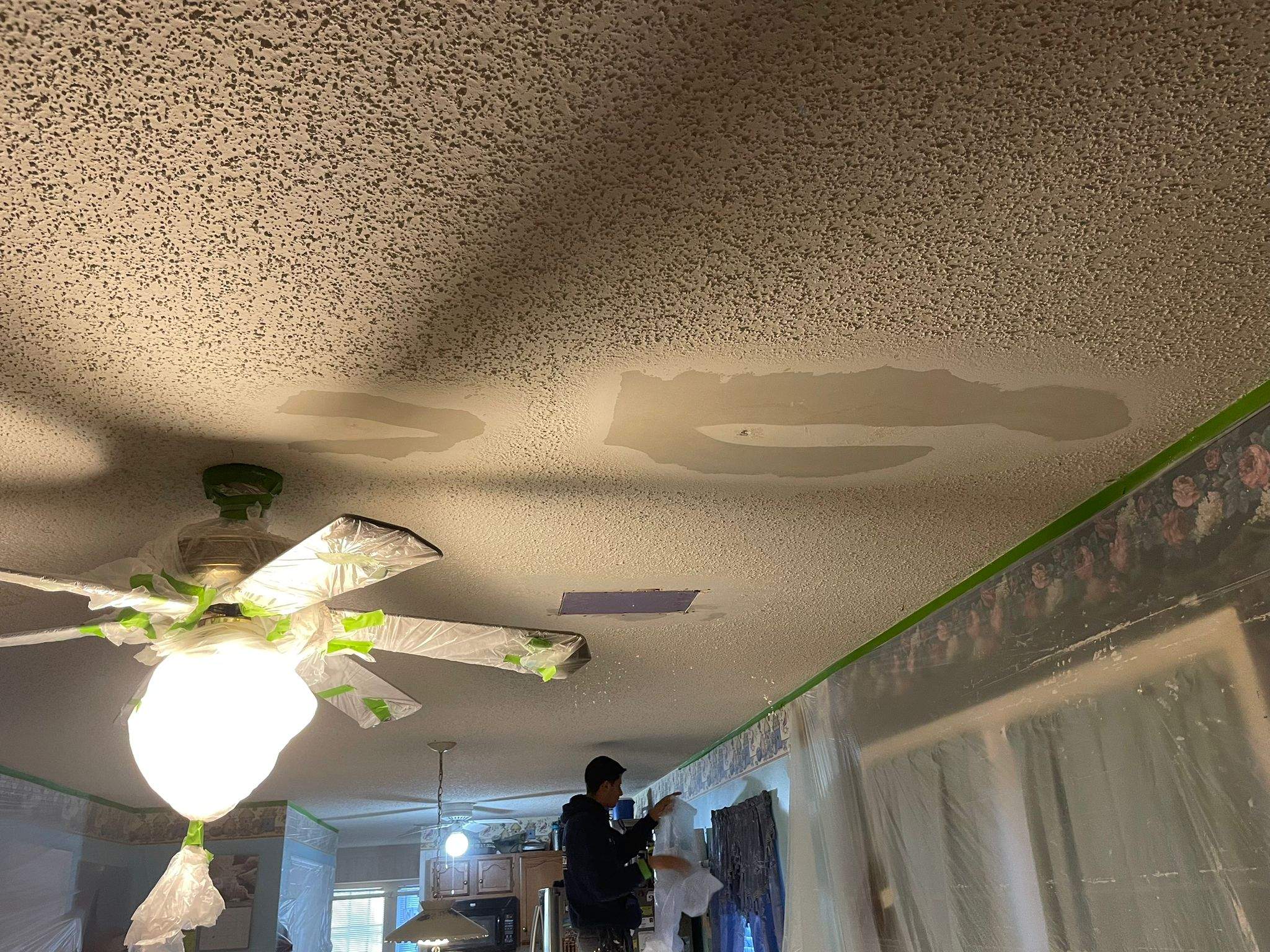 Roof replacement and interior repair by hail and wind damage by Just Brilliant Restoration JBR