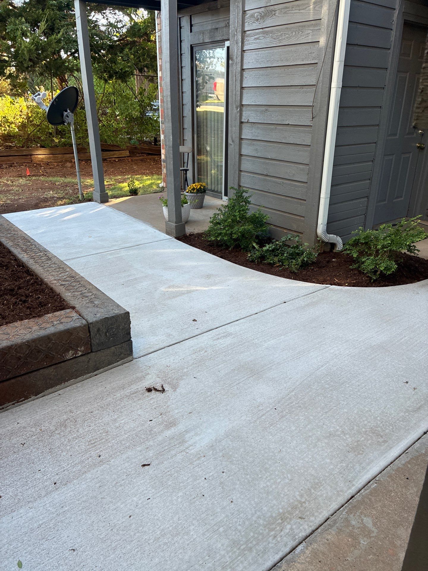 Landscape and concrete work by Clays Services Inc