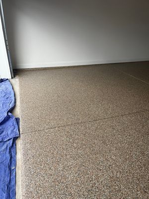 Garage Floor Coating using Waxwing