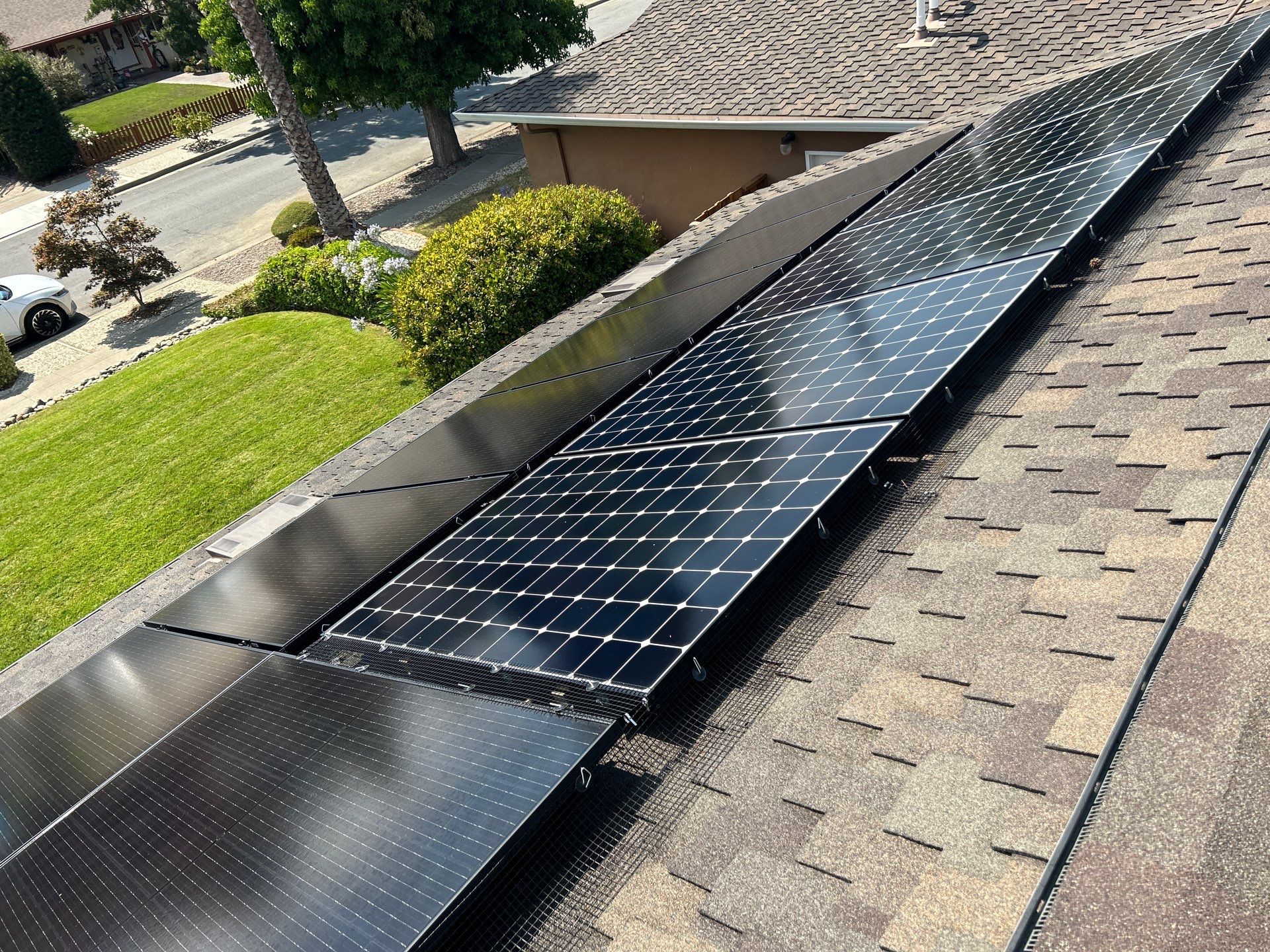 Solar Panel Critter Guard Installation by All One Solar Shine