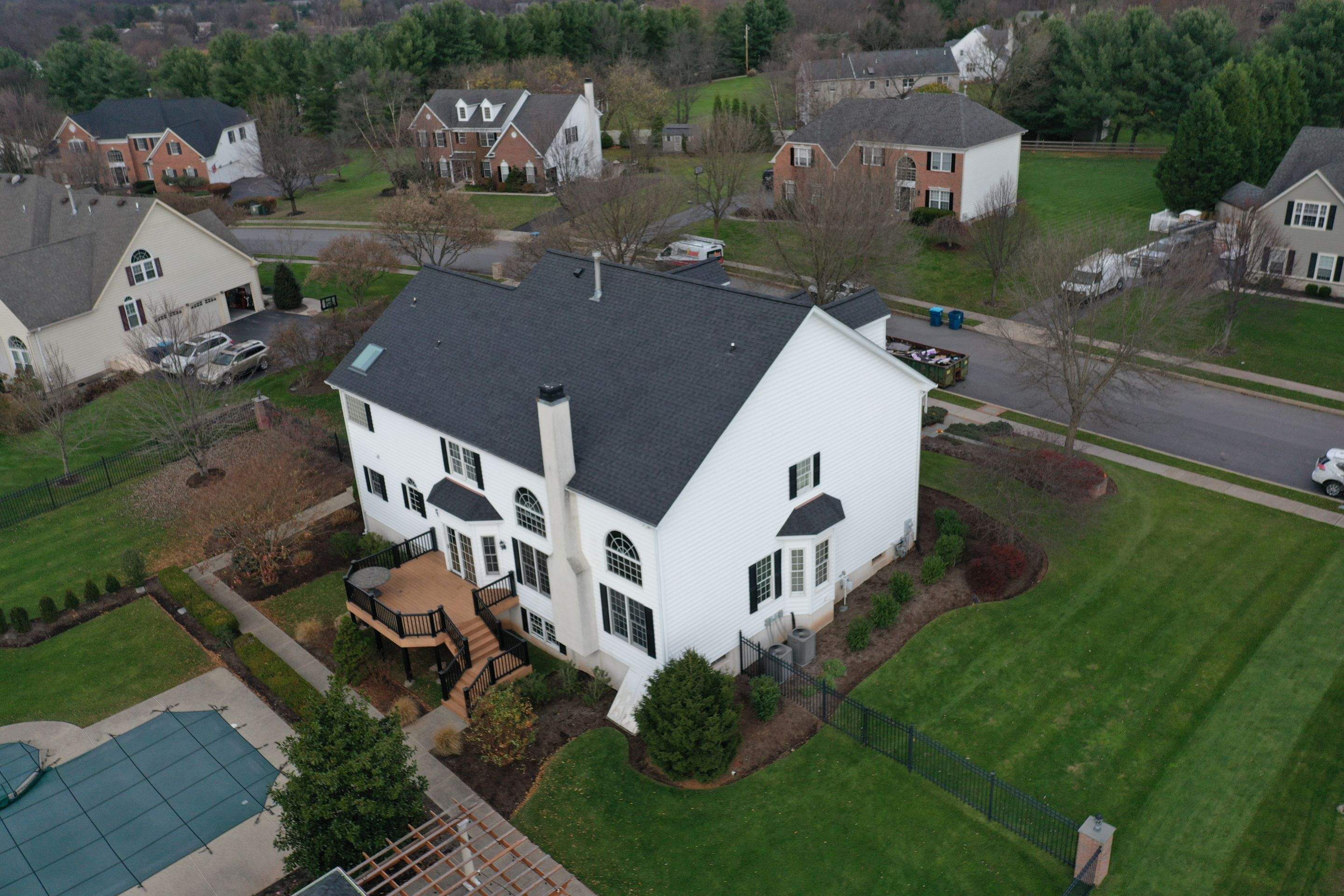 Roofing Installation using CertainTeed Landmark - Moire Black by Storm Guard of Ches-Mont PA