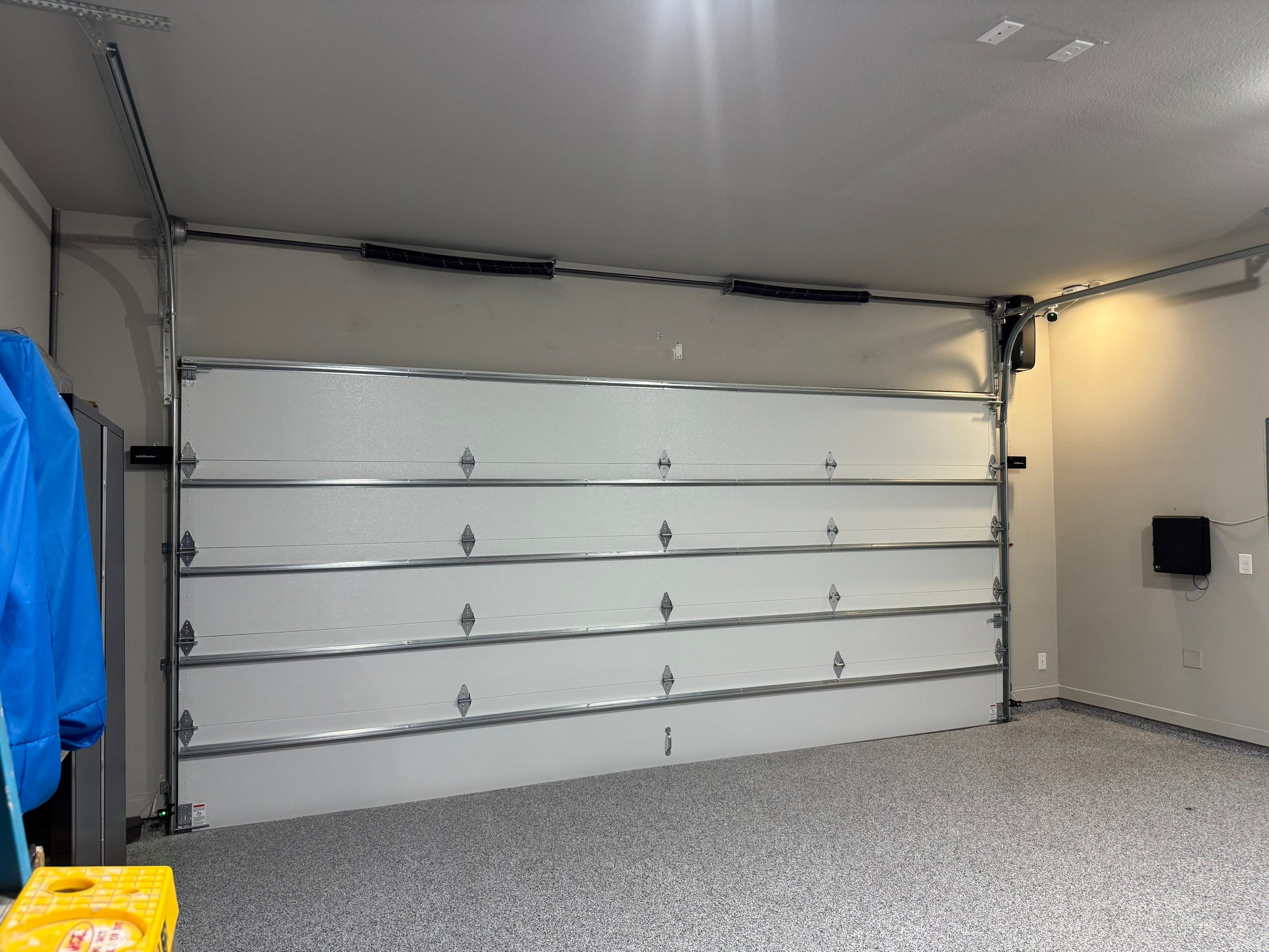 CHI High-Lift Garage Door and LiftMaster Opener Installation in Roanoke by Meadows Garage Doors