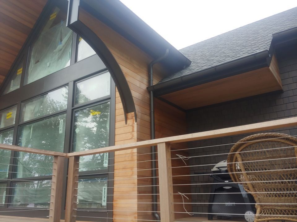 Gutter Installation using Half Round Aluminum Gutter in Brewster, MA by Gutter Pro Enterprises
