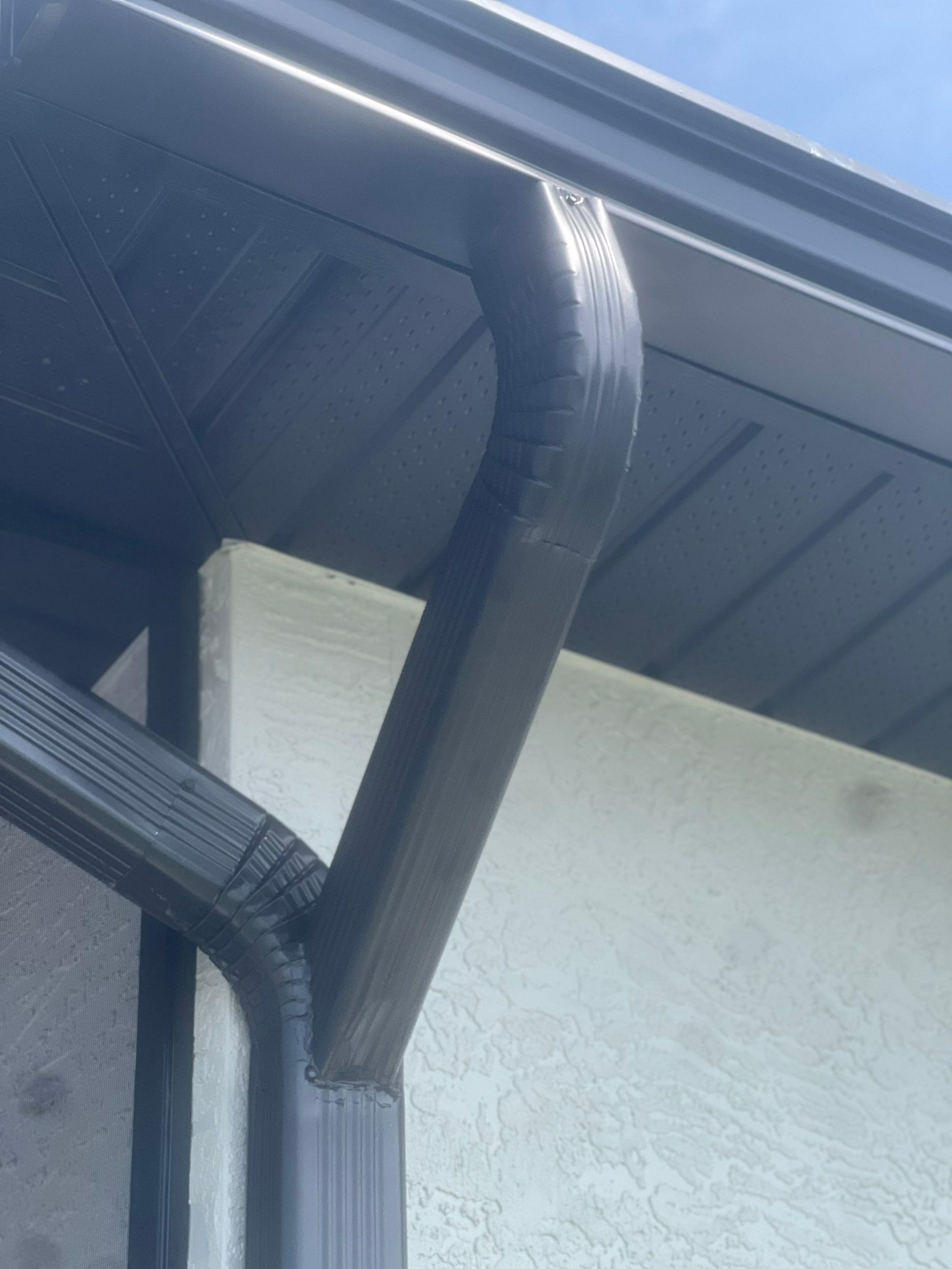 Bronze Seamless Gutters using K-Style Seamless Gutters in Cape Coral FL by Gutter Professors