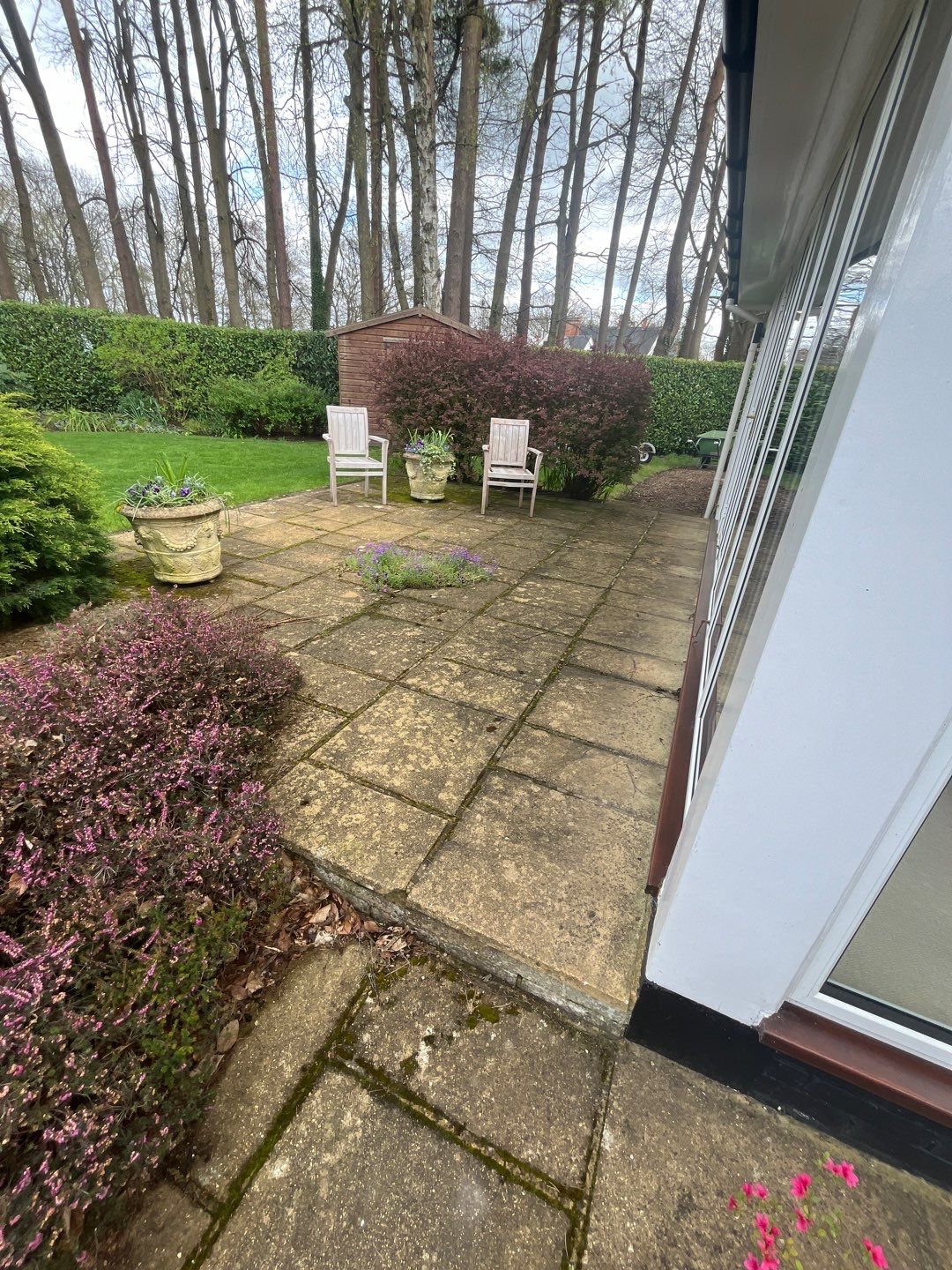 Patio Area Spring Clean using honda 21 ltr/min by Ges Exterior Cleaning ltd