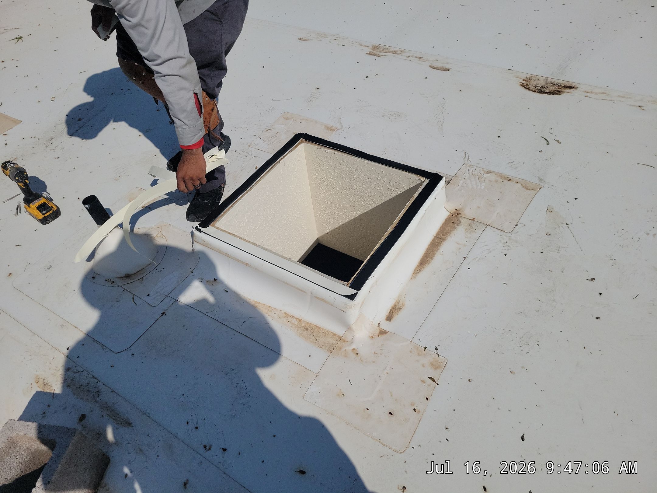 Low-e Glass Skylight Installation in Rio Rancho by Doyle Roof Masters Inc