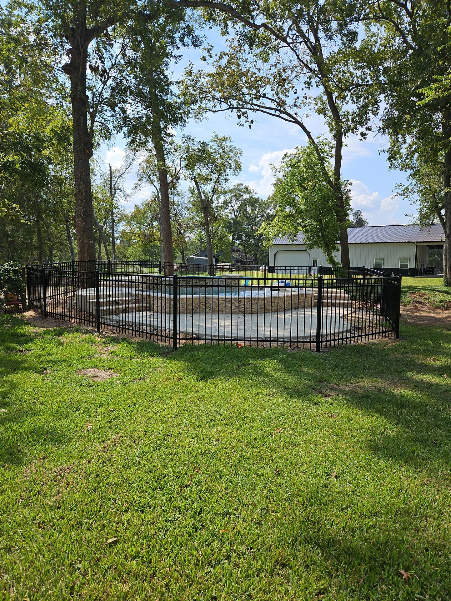 Ranch Style fence Plus Iron installation by Tim's Fences