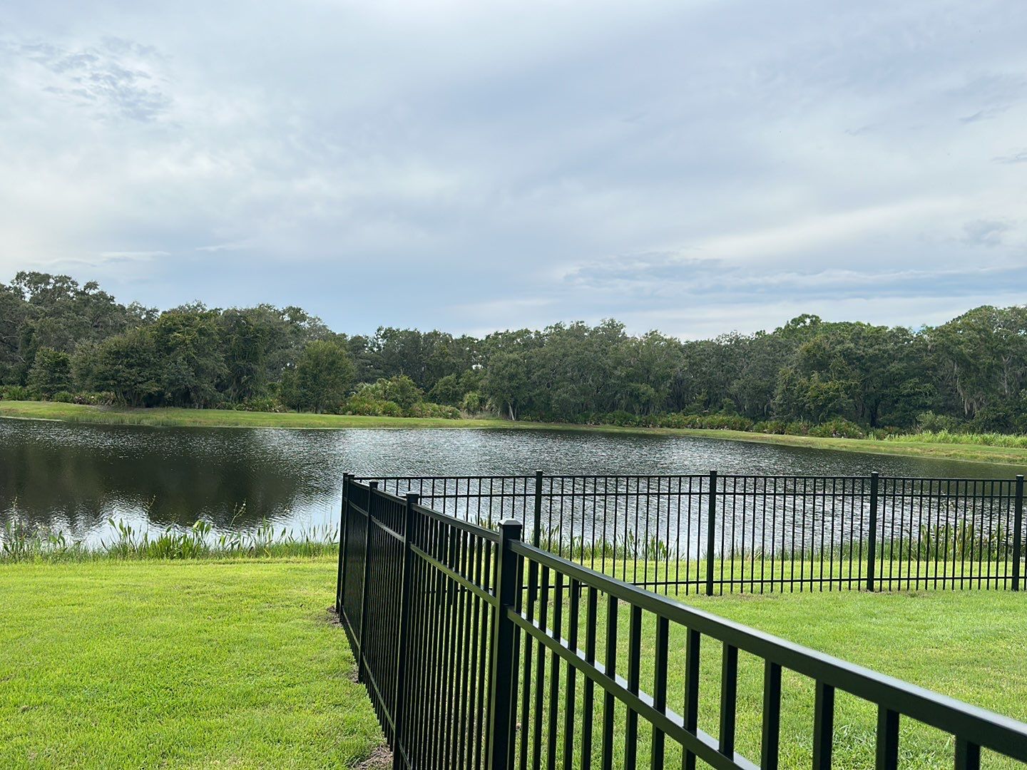 Aluminum Fence Installation using Black 3 Rail Aluminum Fence by Asap fence and gates, LLC