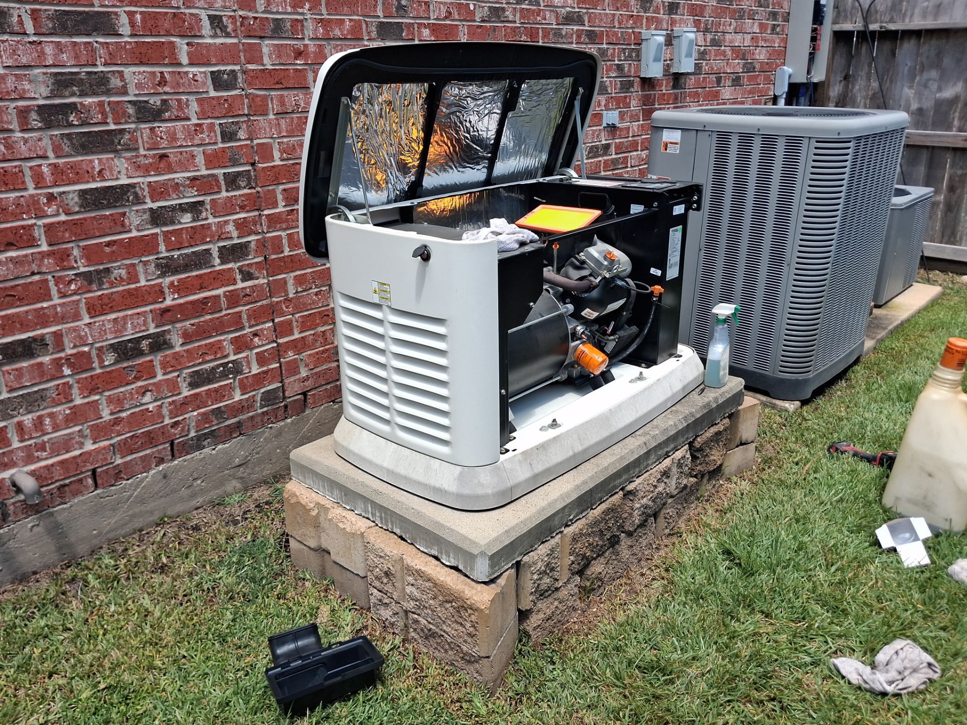 Generac Standby Generator Preventative Maintenance and Surge Protector Installation in Cypress, Texas by GenTex Elite Services