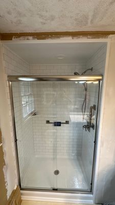 Tub to Walk-In Shower Installation in East Hampton, CT 