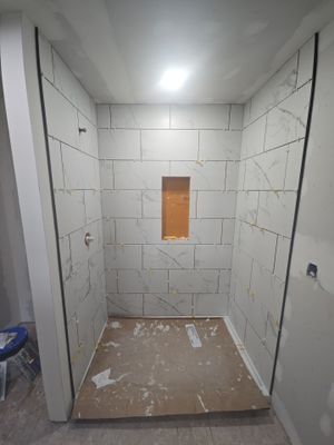 Bathroom and Powder Room Remodel by For Him Contracting