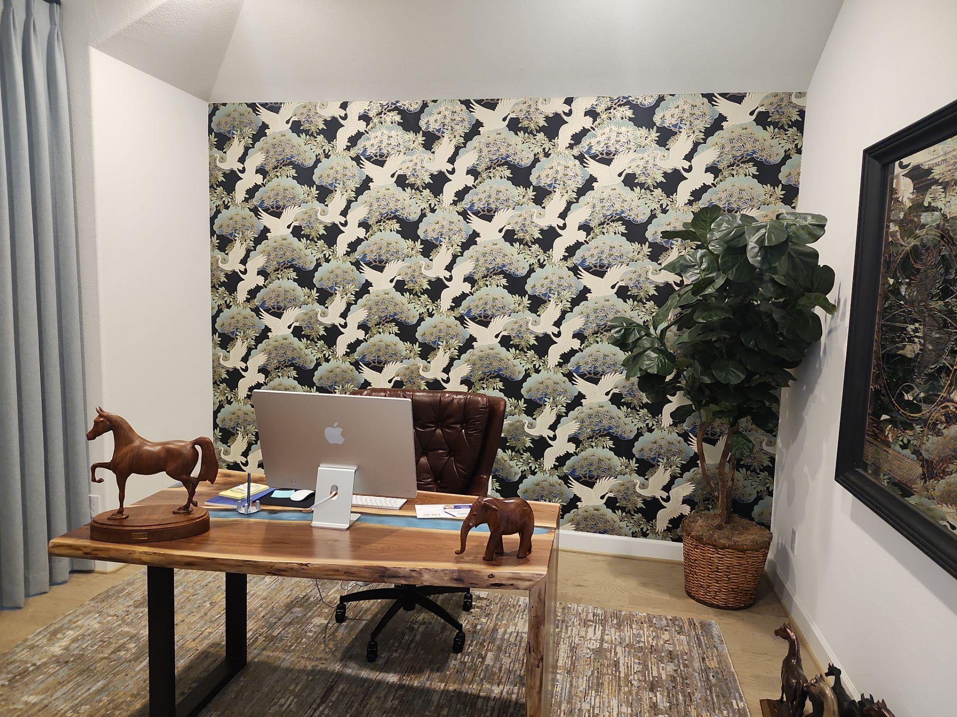 Cane Island, Katy - Wallpaper install by Fresh Coat Painters of NW Houston