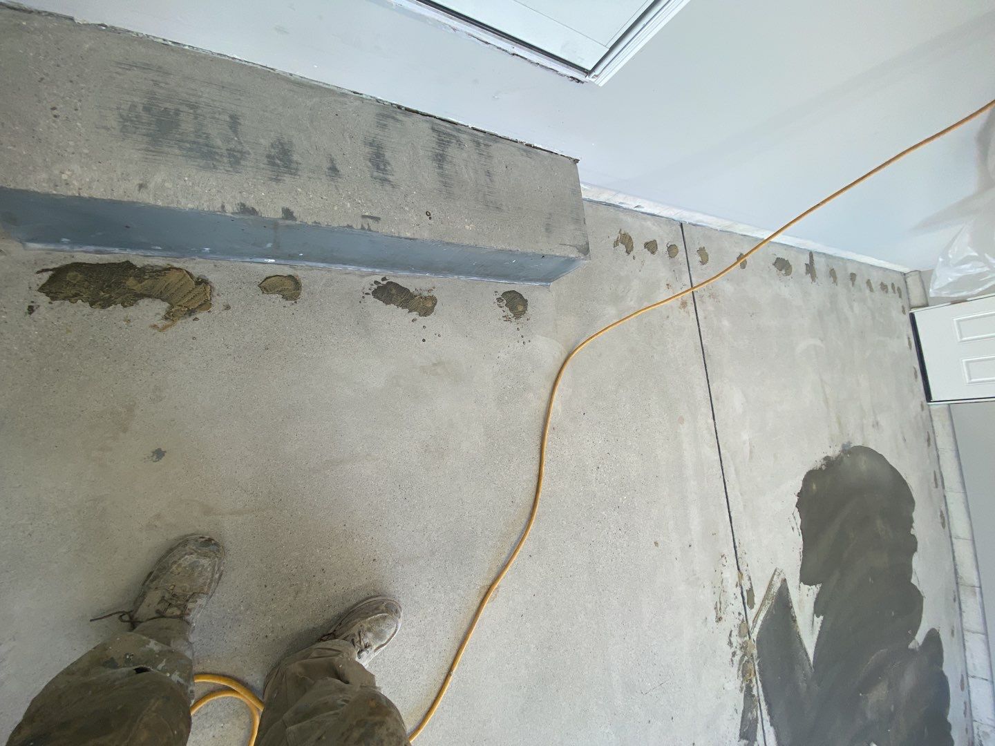 Garage Floor with Stairs using Buckeye and Slate Stone by Your1DayFloor.com