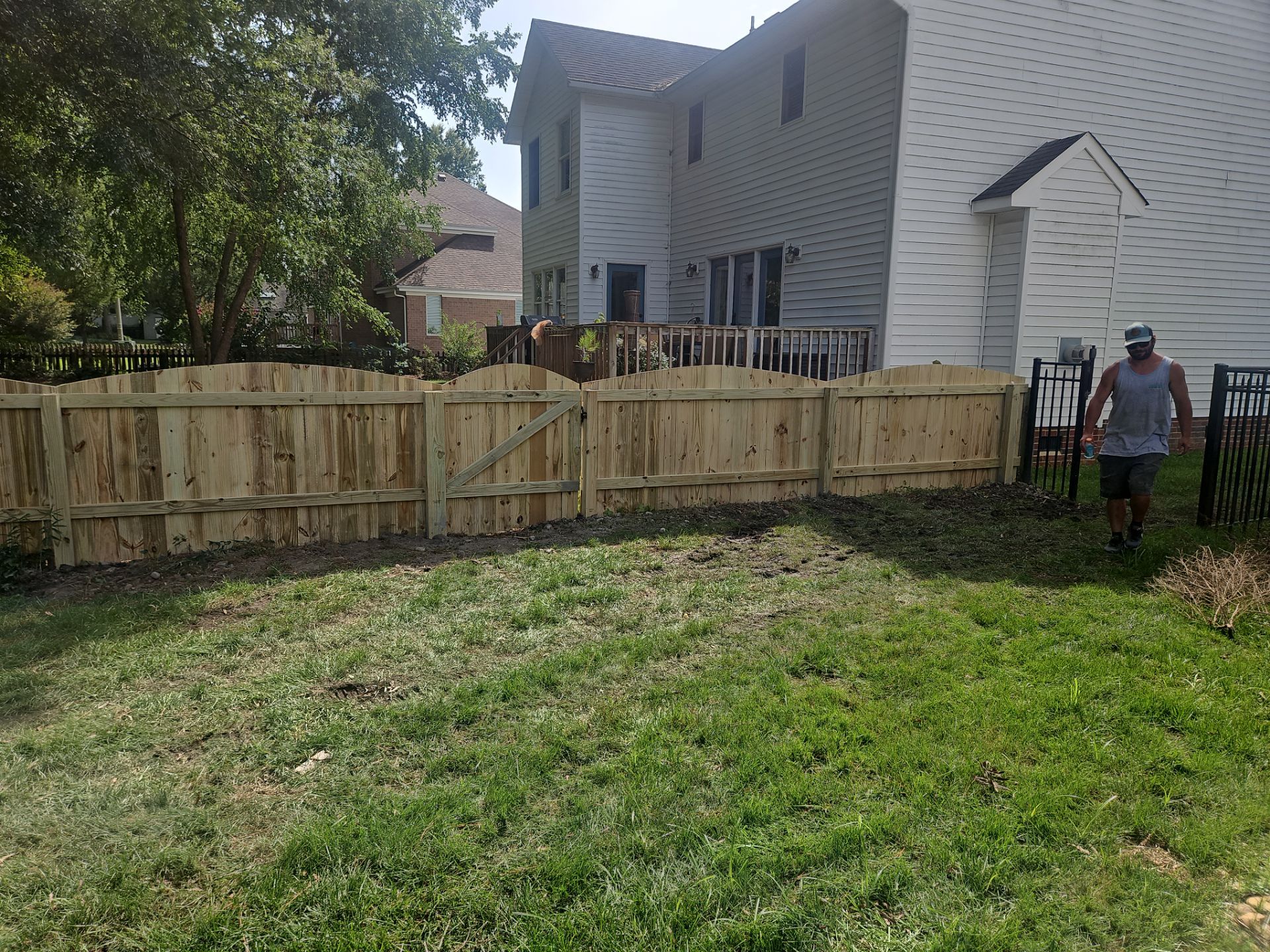 Wood That Makes a Statement by Tidewater Fence