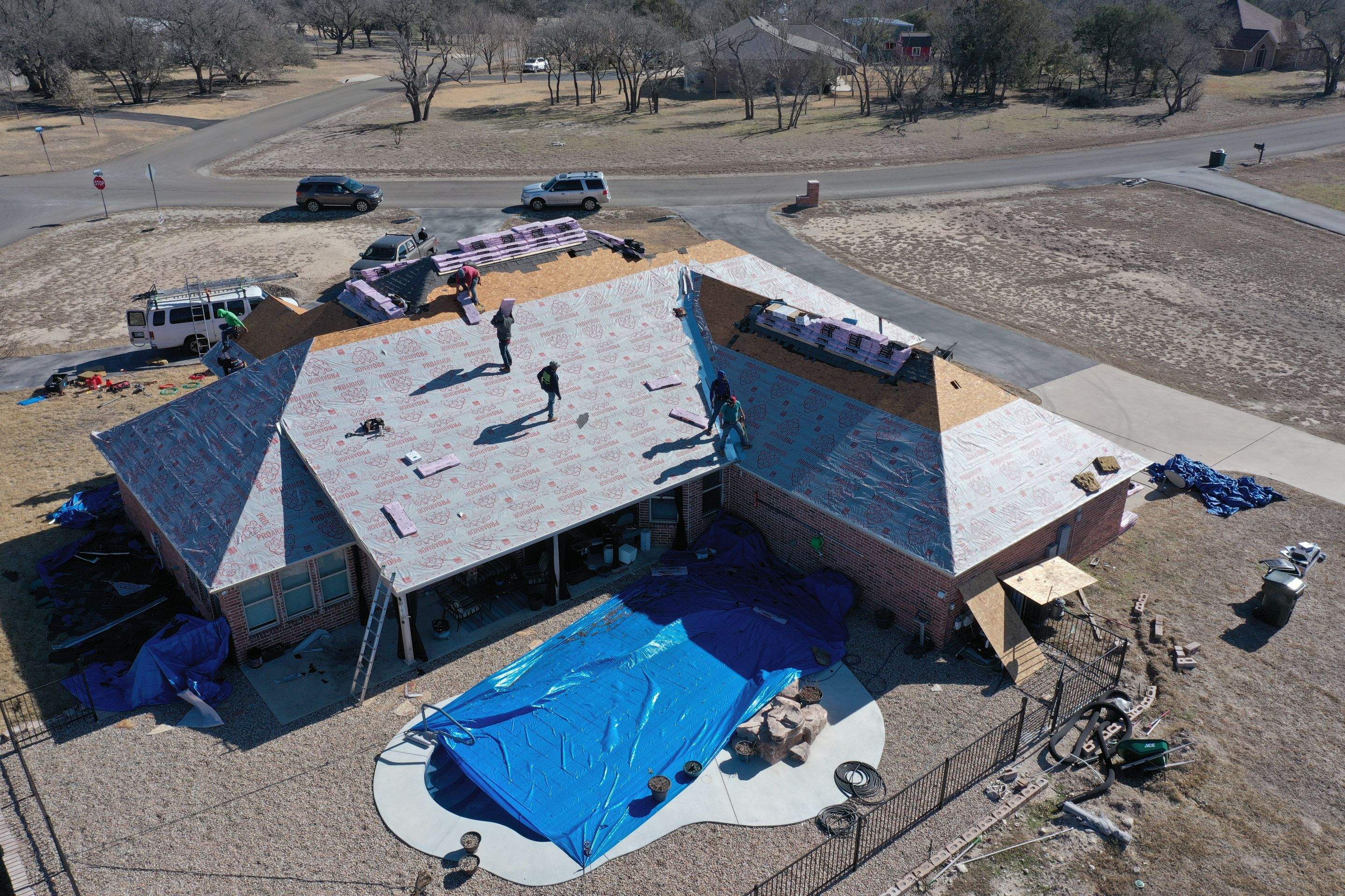 Residential Roof Replacement using Owens Corning - Duration - Colonial Slate by Action Exteriors Austin