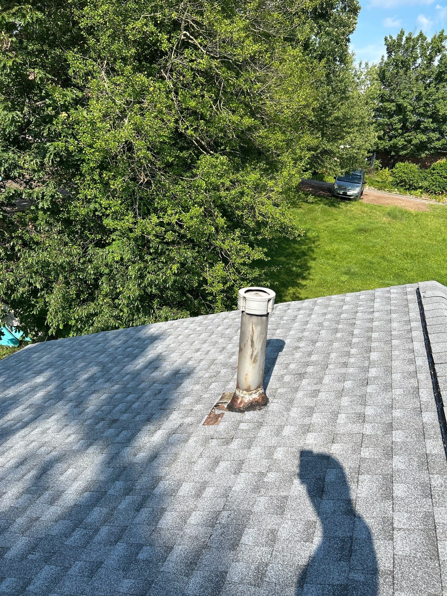 Residential Roofing Installation using GAF Timberline HDZ Oyster Grey by Rainstoppers Roofing