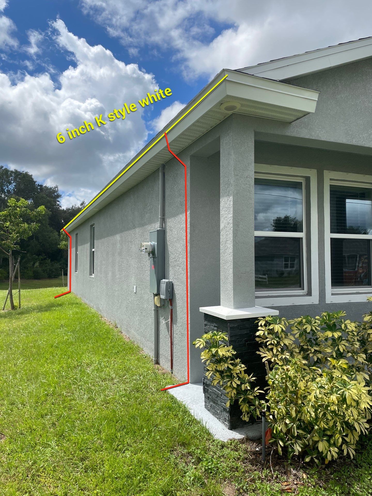 6-inch K-style Seamless Gutters in Punta Gorda FL by Gutter Professors