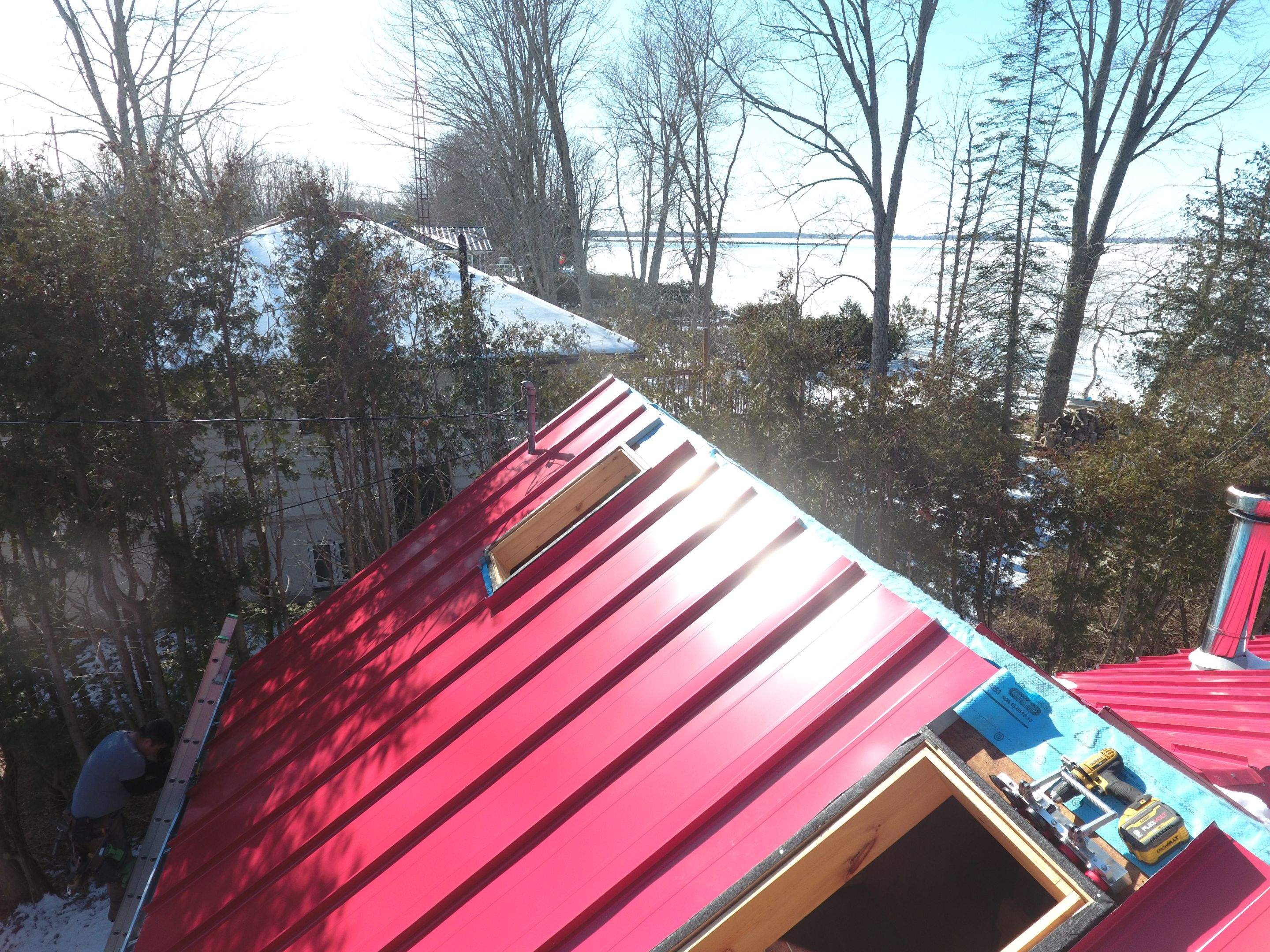 Roof Replacement using 16" Standing Seam Panels by Jay Carter Roofing & Sheet Metal