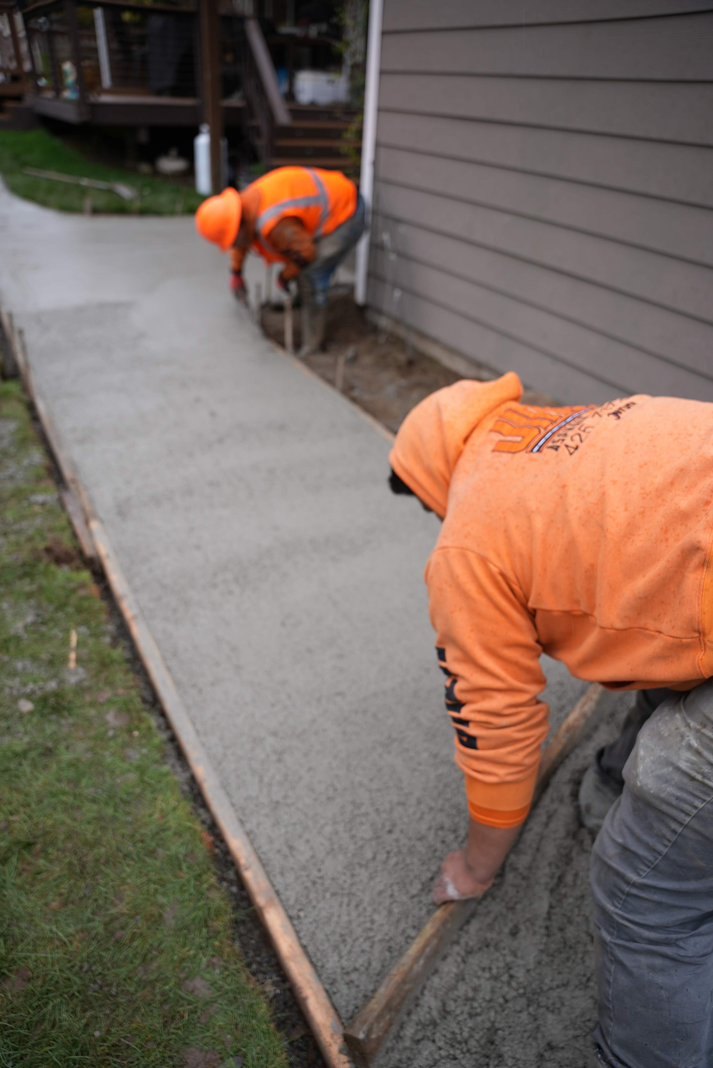 Wayne | Concrete patio & Walkway by Jireh Asphalt & Concrete Inc 